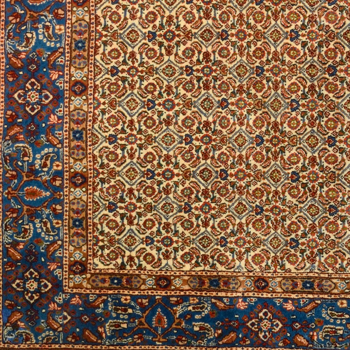 Moud Perserteppich aus Iran, 221 × 285 cm