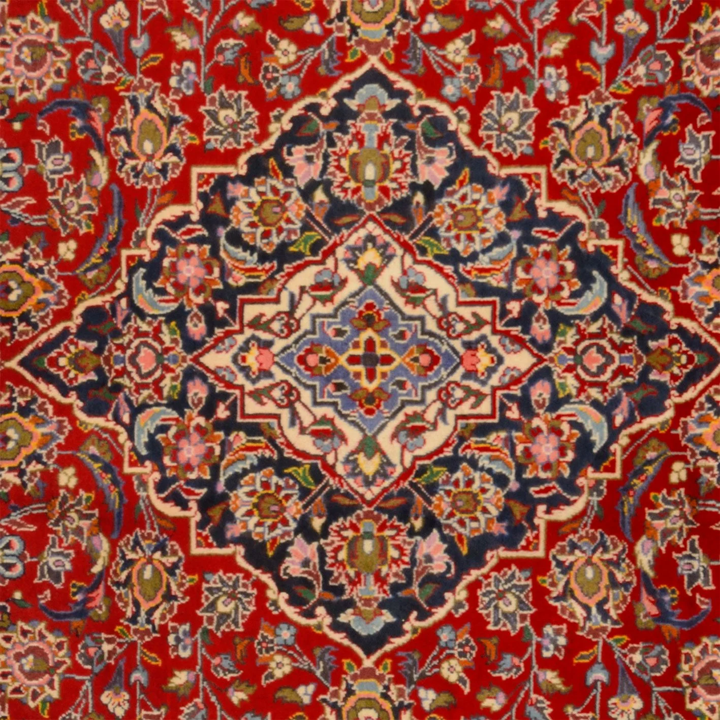 Kashan Perserteppich aus Iran, 205 × 310 cm