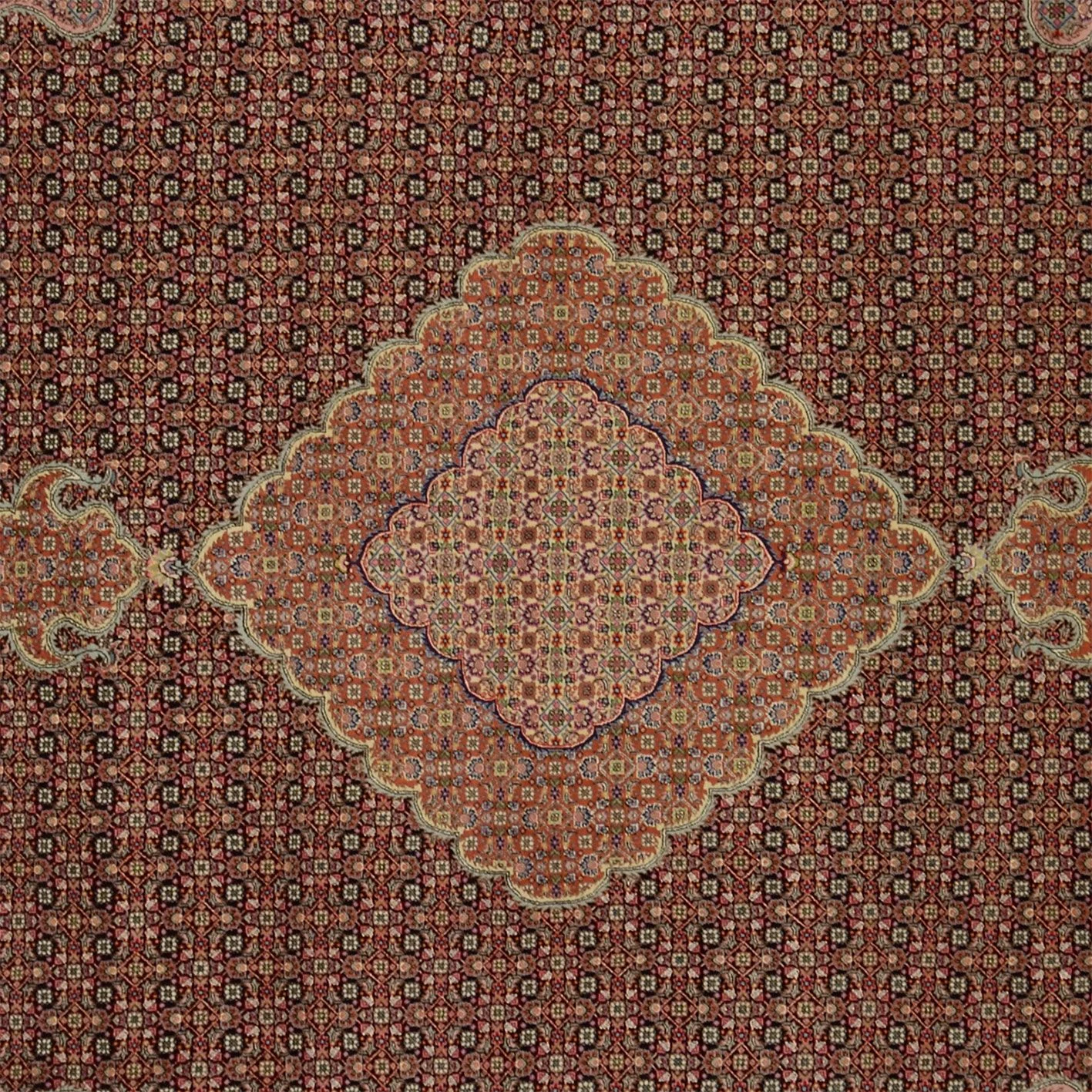 Handgeknüpfter Täbriz Perserteppich 257 × 360 cm