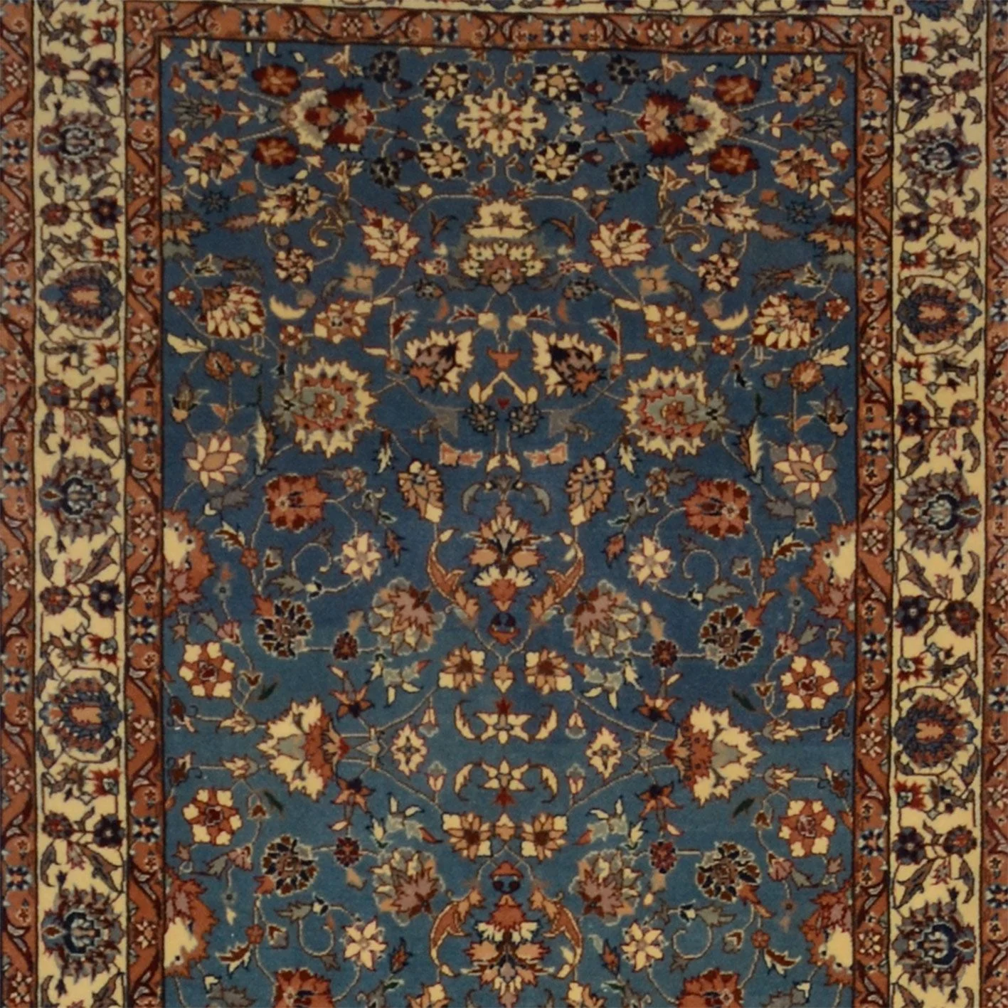 Isfahan Teppich 104 × 460 cm aus Wolle, handgeknüpft