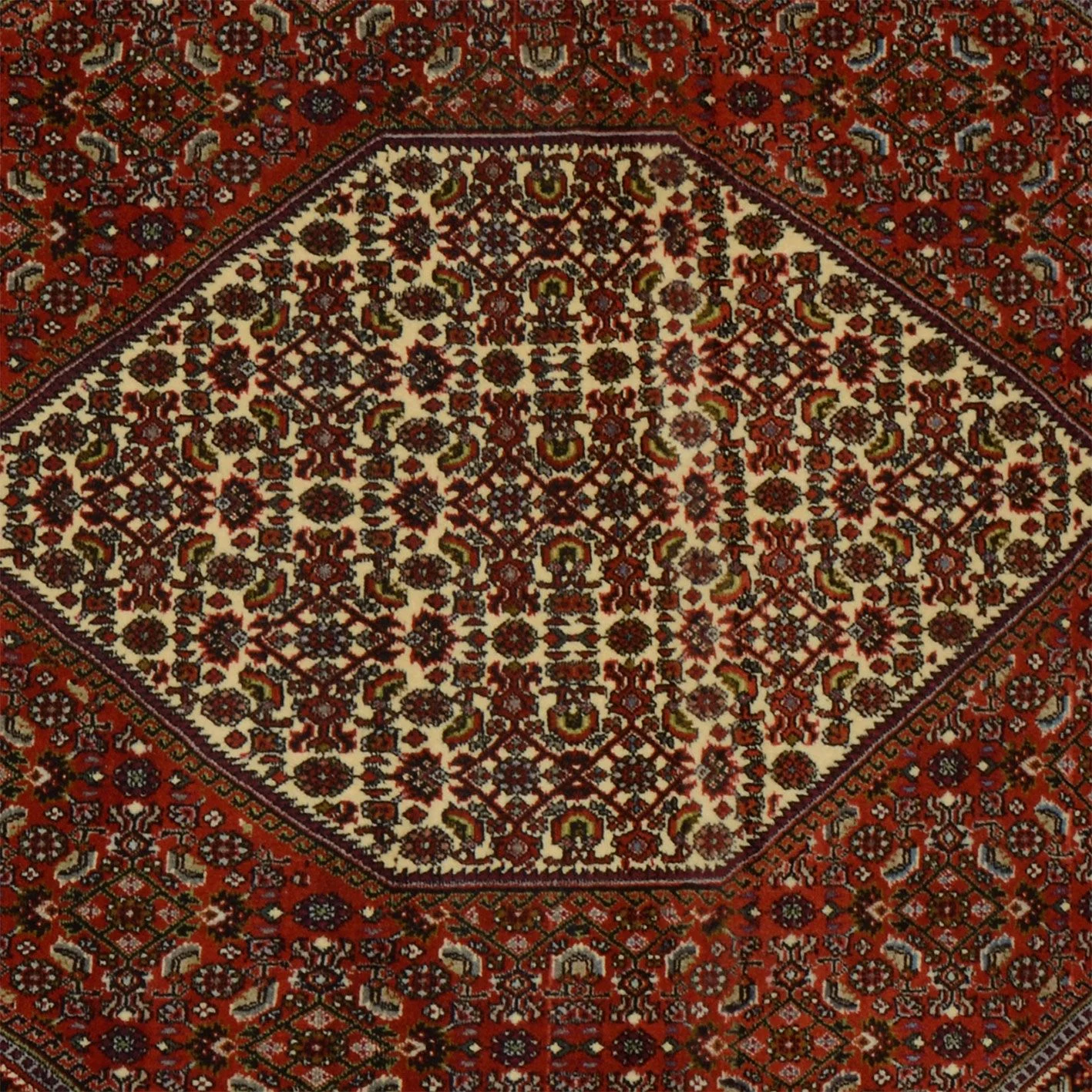 Handgeknüpfter Bijar Perserteppich 113 × 185 cm
