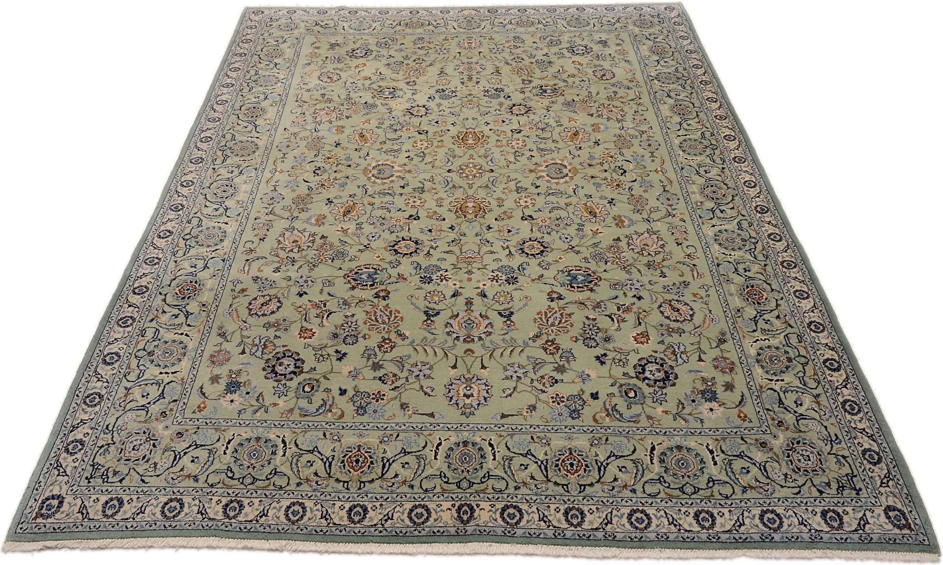 Kashan Perserteppich 209 × 337 cm aus Wolle, handgeknüpft