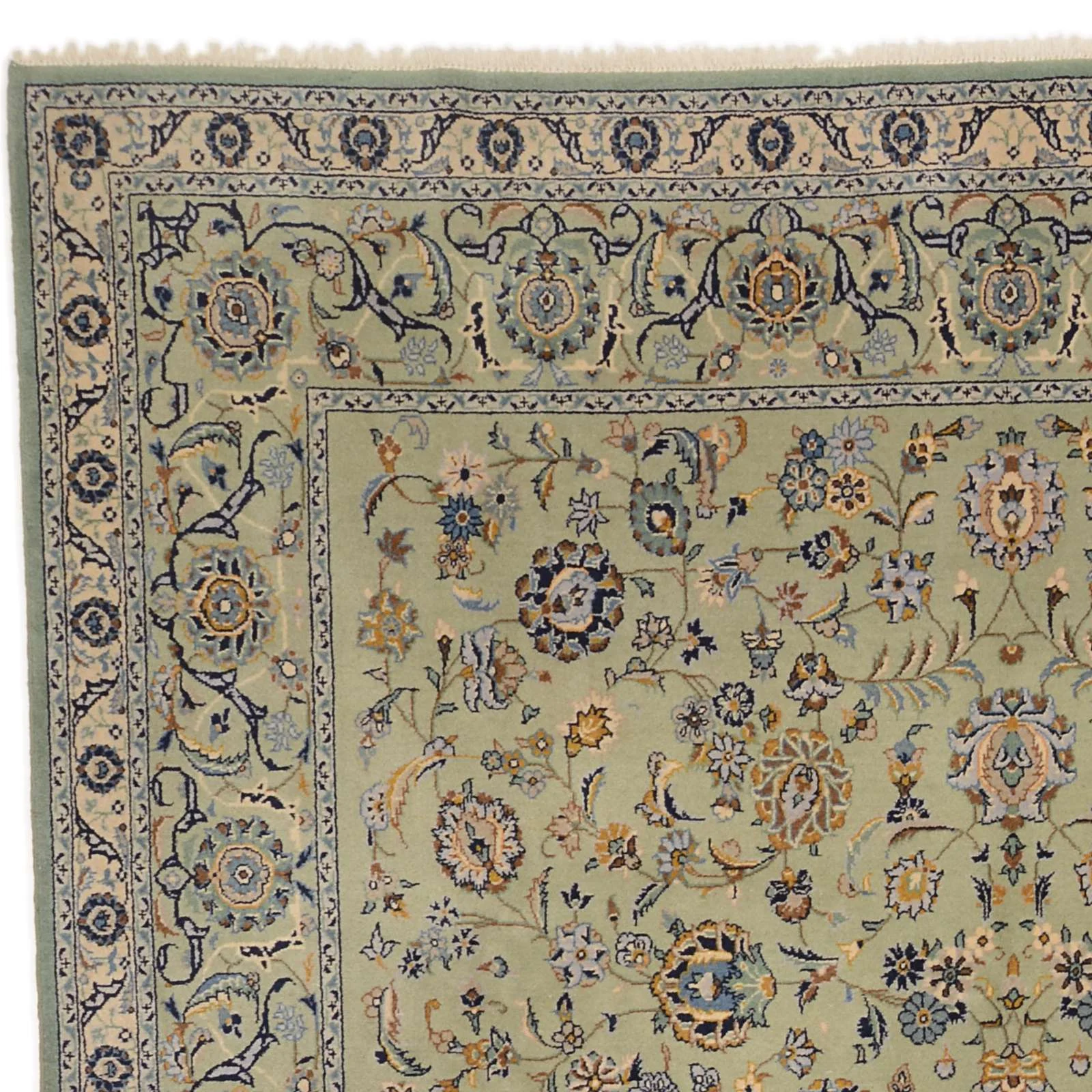 Kashan Perserteppich 209 × 337 cm aus Wolle, handgeknüpft