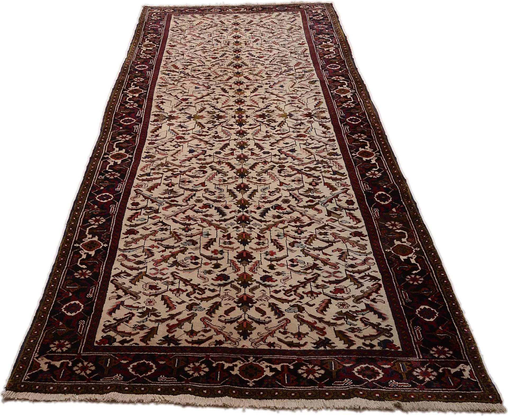 Heriz Perserteppich 160 × 420 cm aus Wolle, handgeknüpft