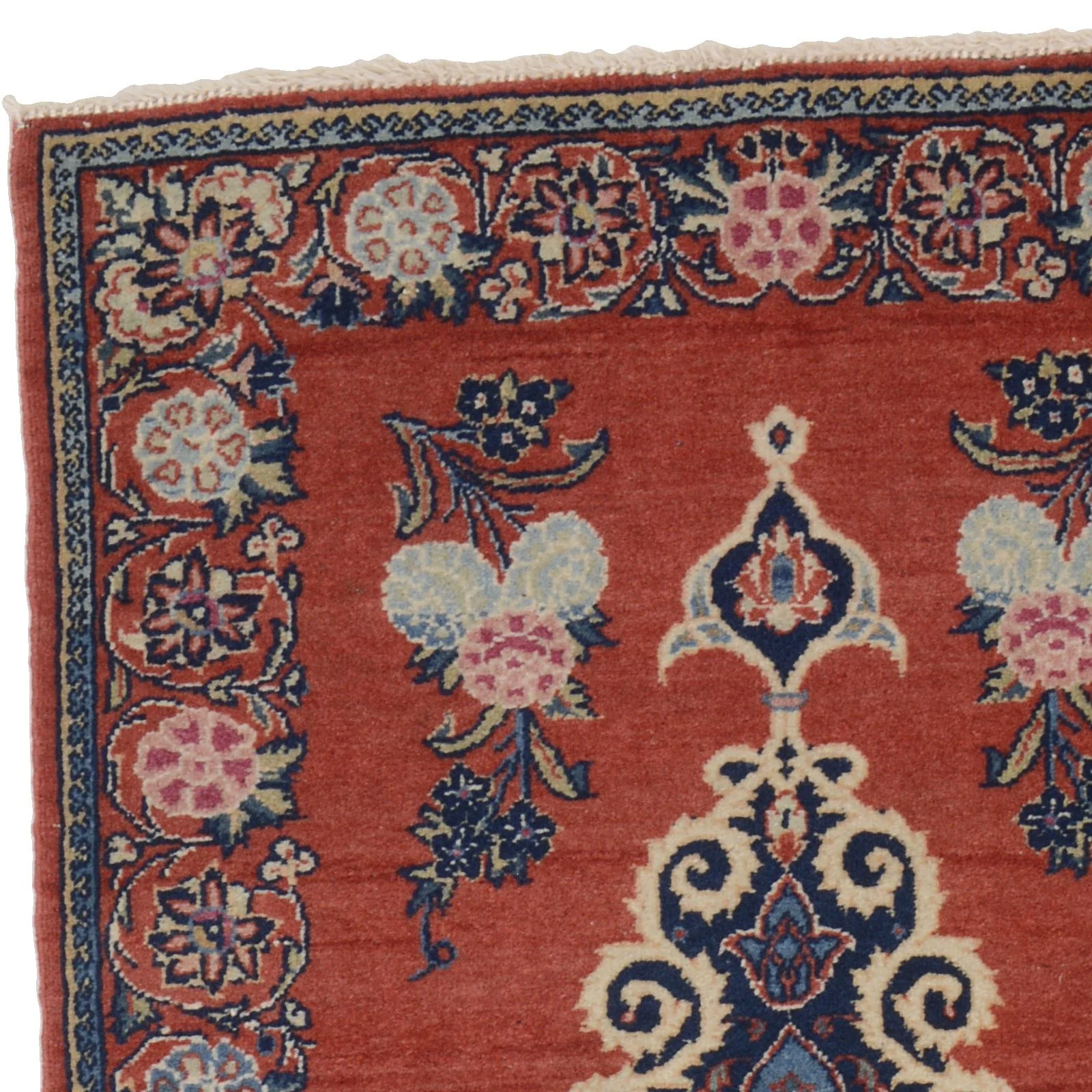 Kashan Perserteppich aus Iran, 65 × 113 cm