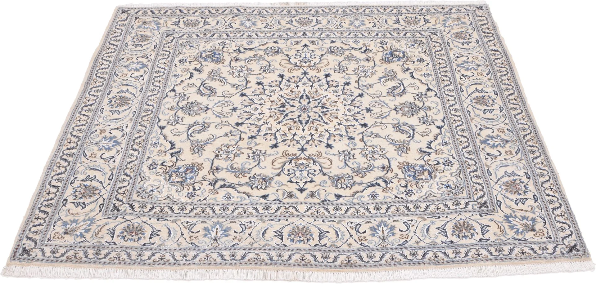 Nain Perserteppich 200 × 205 cm aus Wolle, handgeknüpft