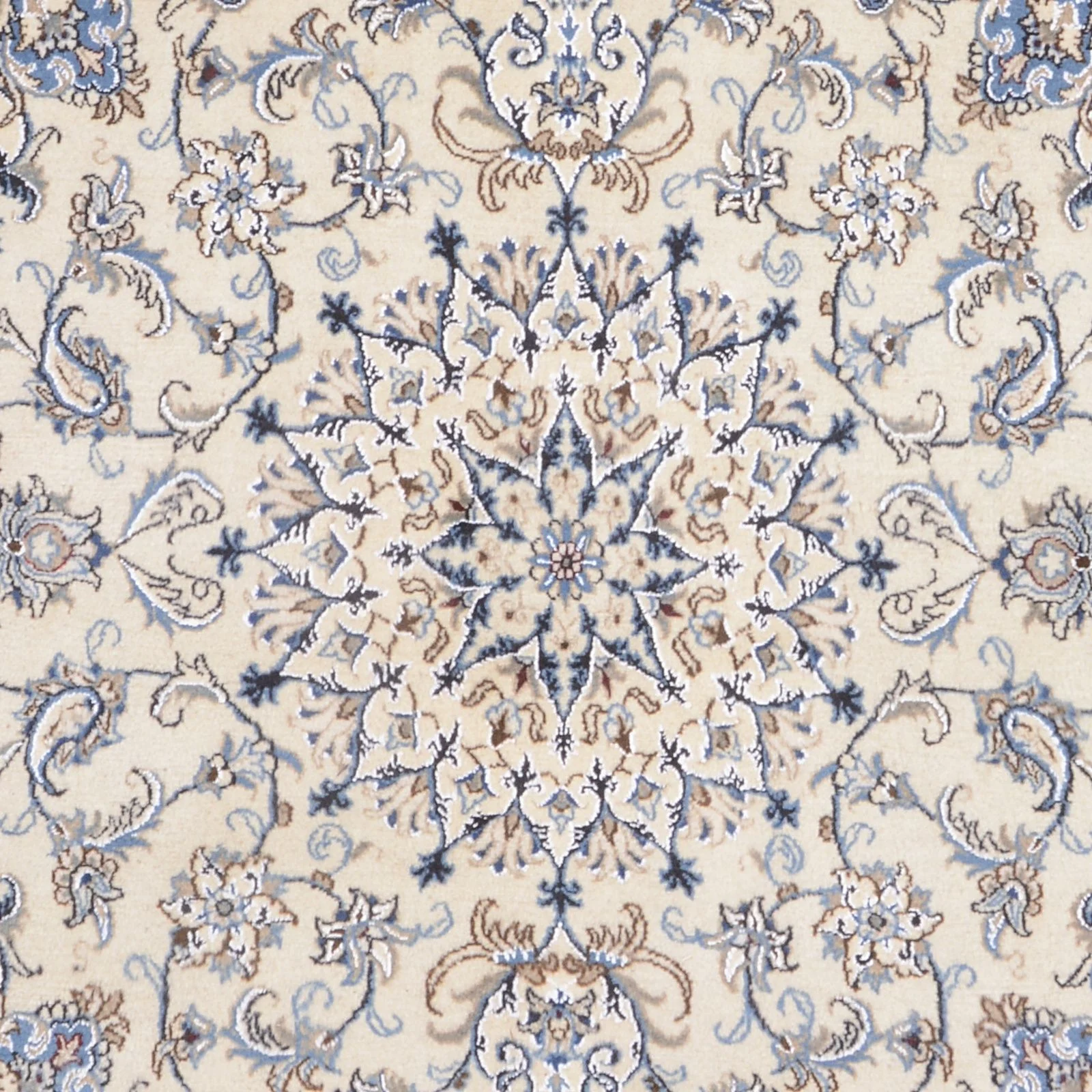 Nain Perserteppich 200 × 205 cm aus Wolle, handgeknüpft
