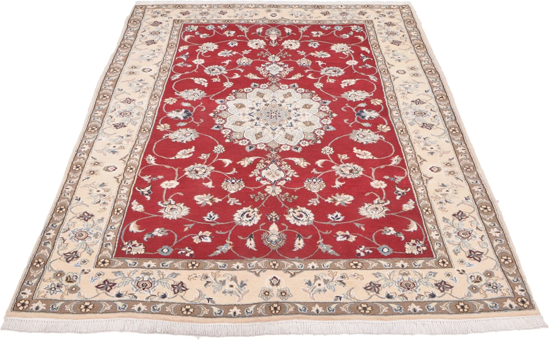 Handgeknüpfter Nain Perserteppich 202 × 305 cm