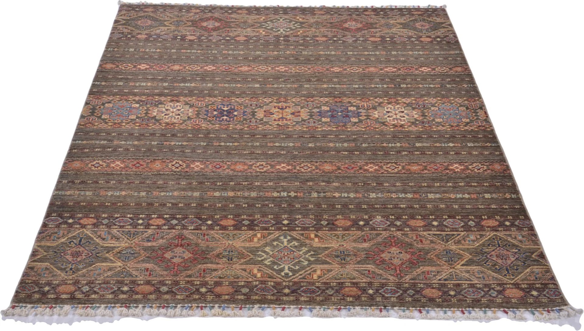 Handgeknüpfter Samarkand Orientteppich, 174 × 242 cm, Wolle