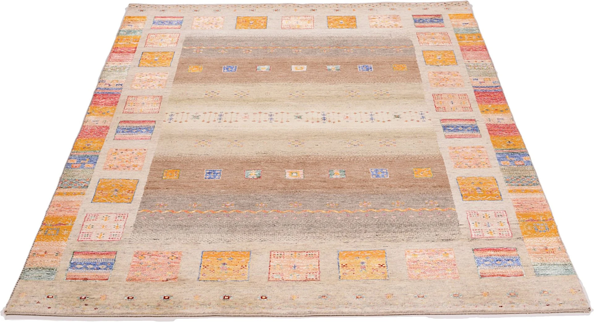 Loribaft Orientteppich 173 × 245 cm aus Wolle & Seide, handgeknüpft