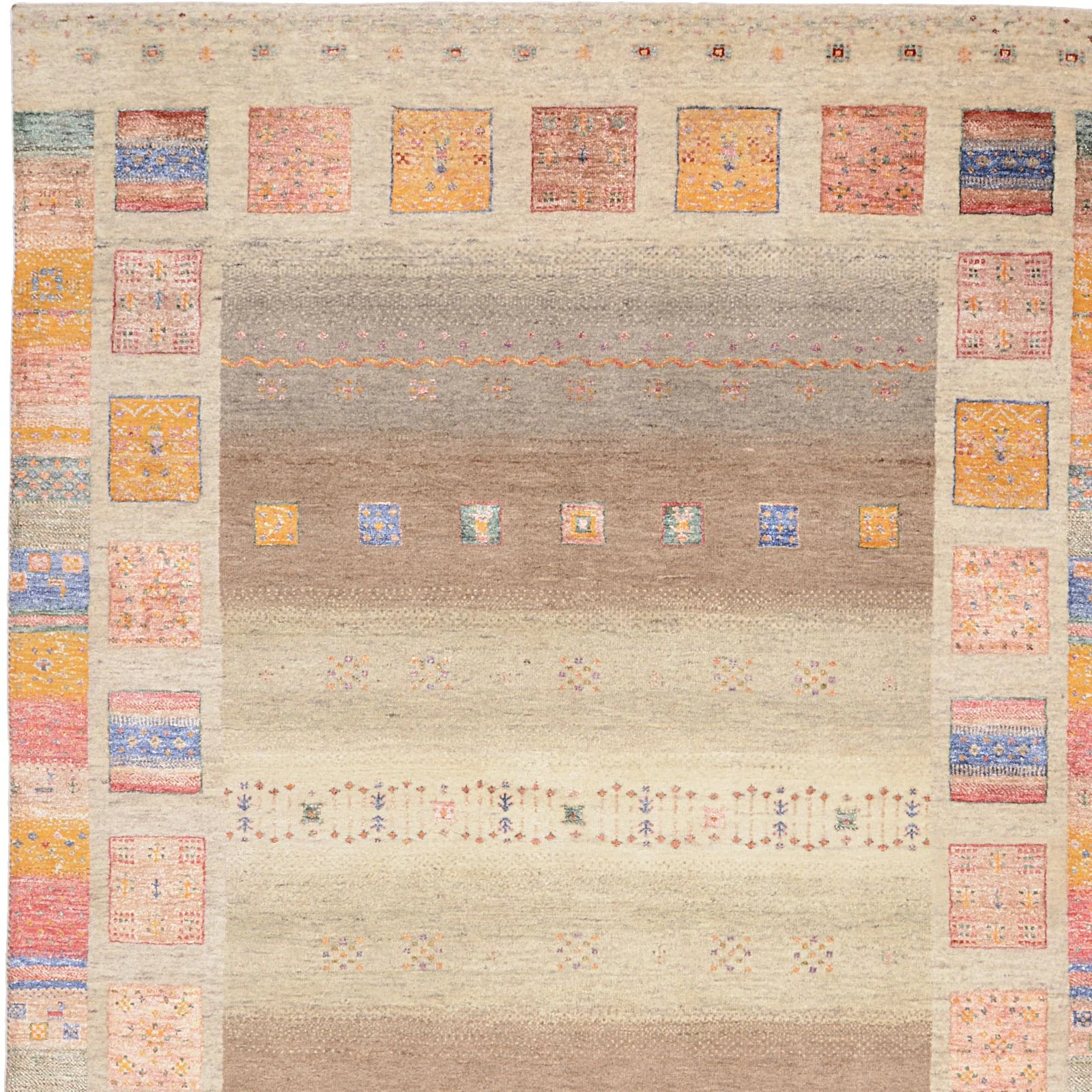 Loribaft Orientteppich 173 × 245 cm aus Wolle & Seide, handgeknüpft