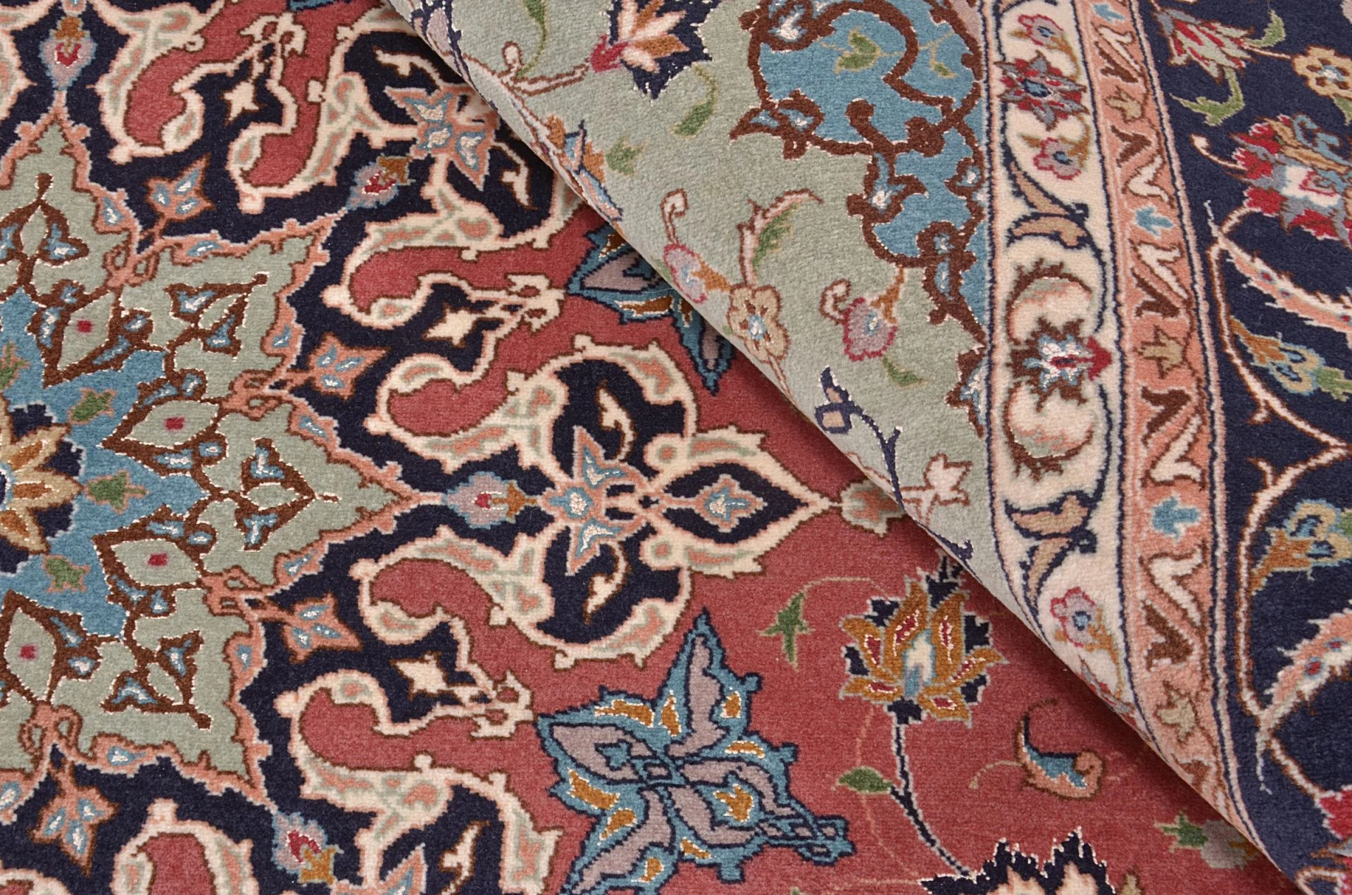 perserteppich-tabriz-206-x-215-cm-schurwolle-handgeknupft-4 Handgeknüpfter Täbriz Perserteppich 206 × 215 cm