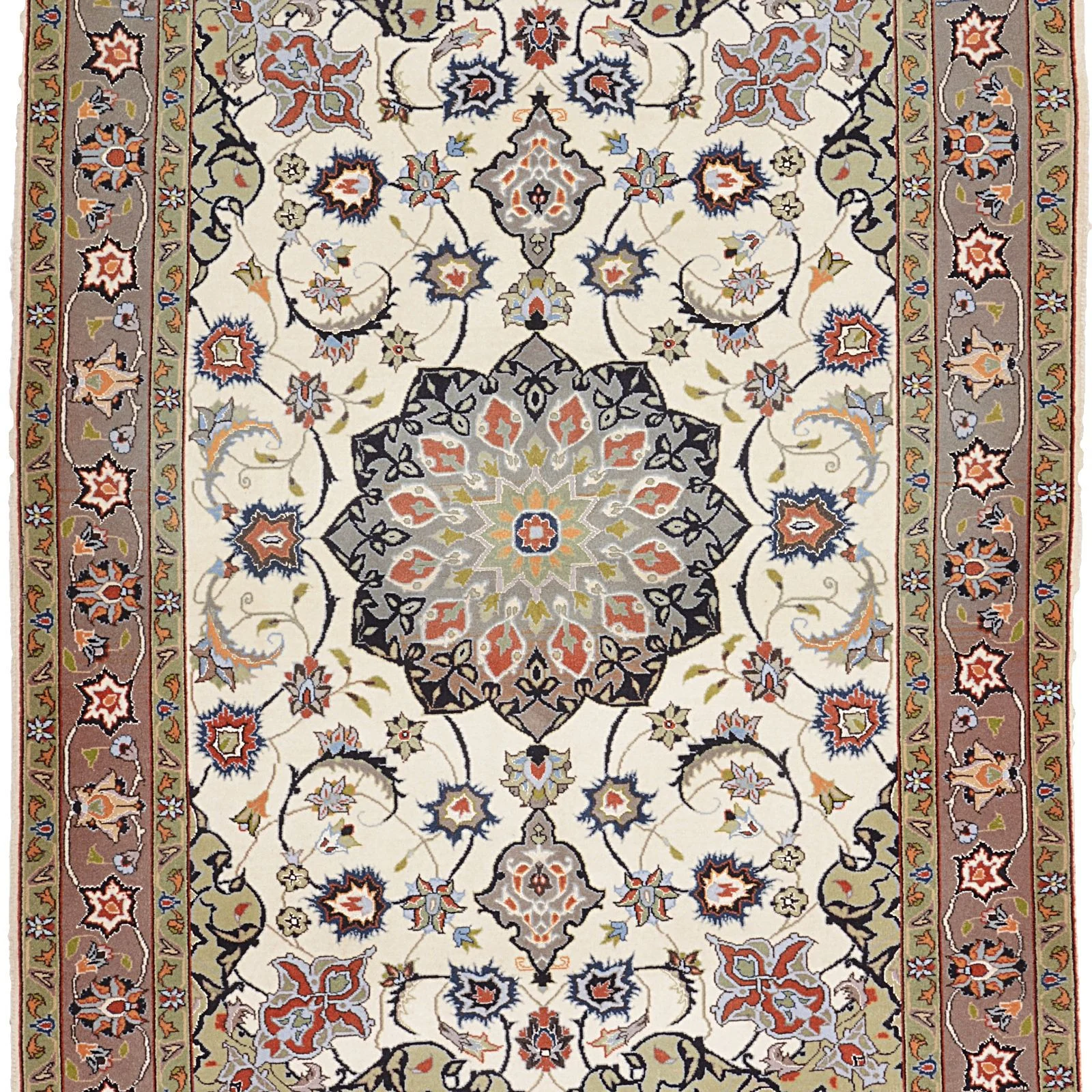 Täbriz Perserteppich aus Iran, 100 × 162 cm