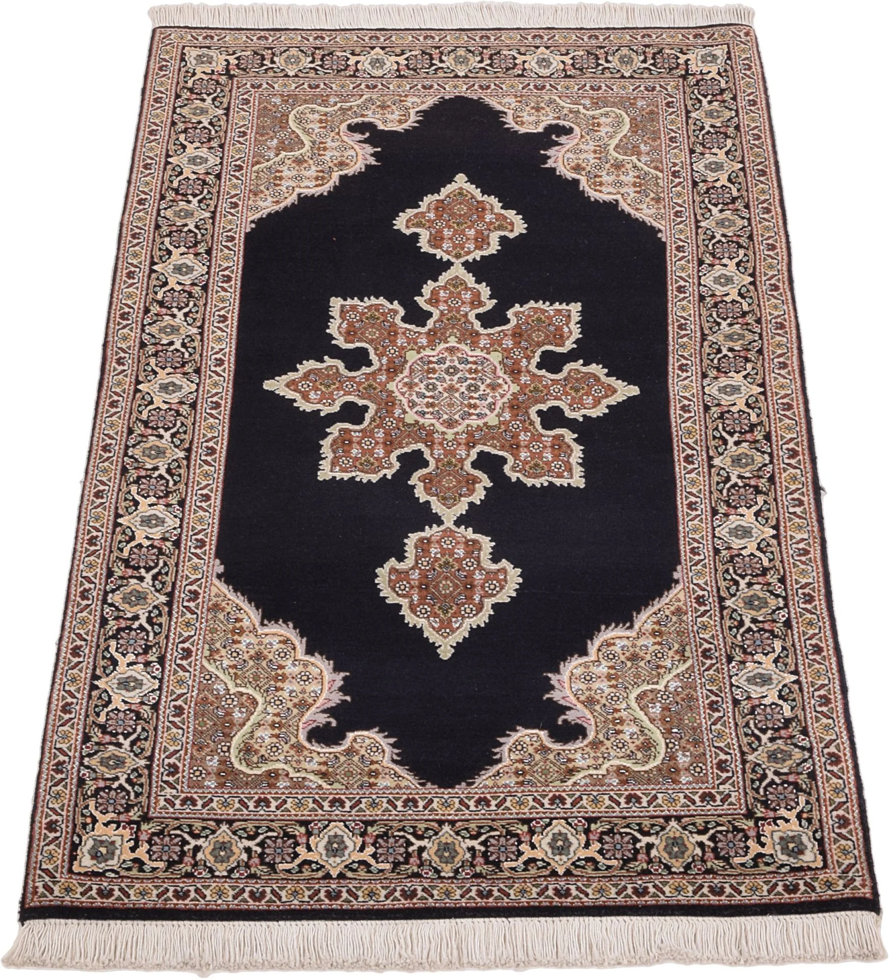 Täbriz Perserteppich 70 × 138 cm aus Wolle, handgeknüpft