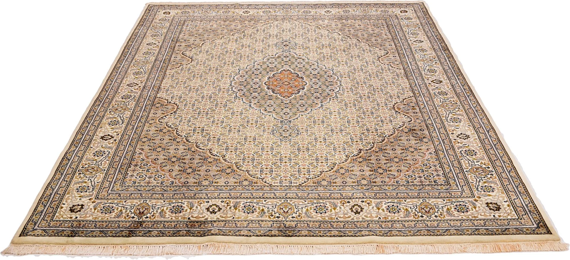Handgeknüpfter Täbriz Orientteppich, 245 × 303 cm, Wolle