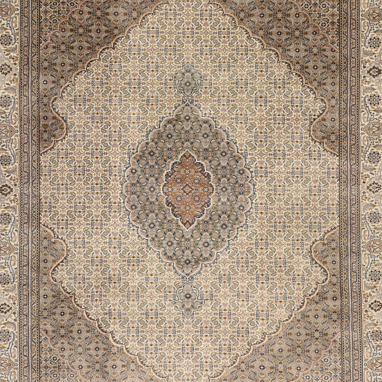 Handgeknüpfter Täbriz Orientteppich, 245 × 303 cm, Wolle