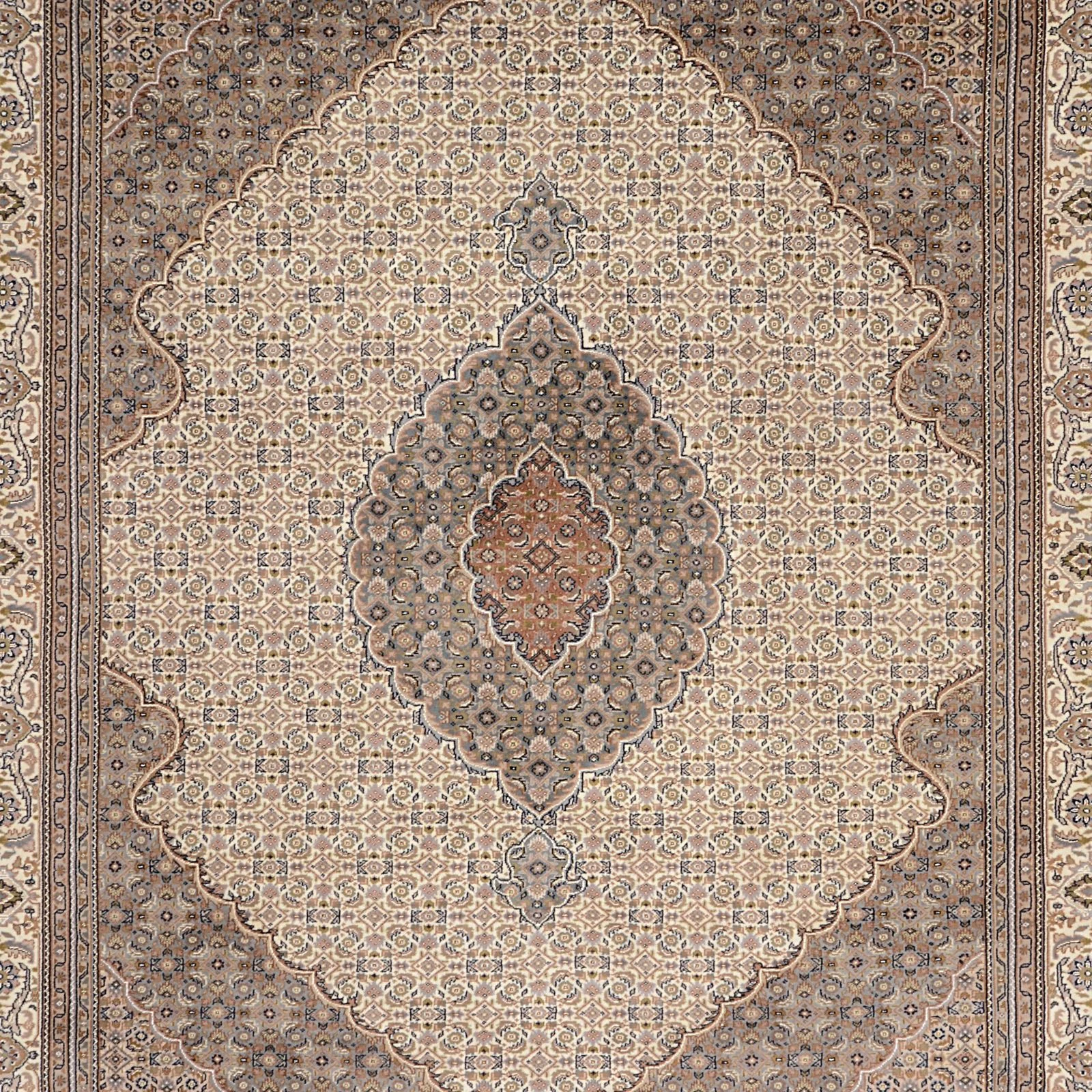 Handgeknüpfter Täbriz Orientteppich, 253 × 297 cm, Wolle
