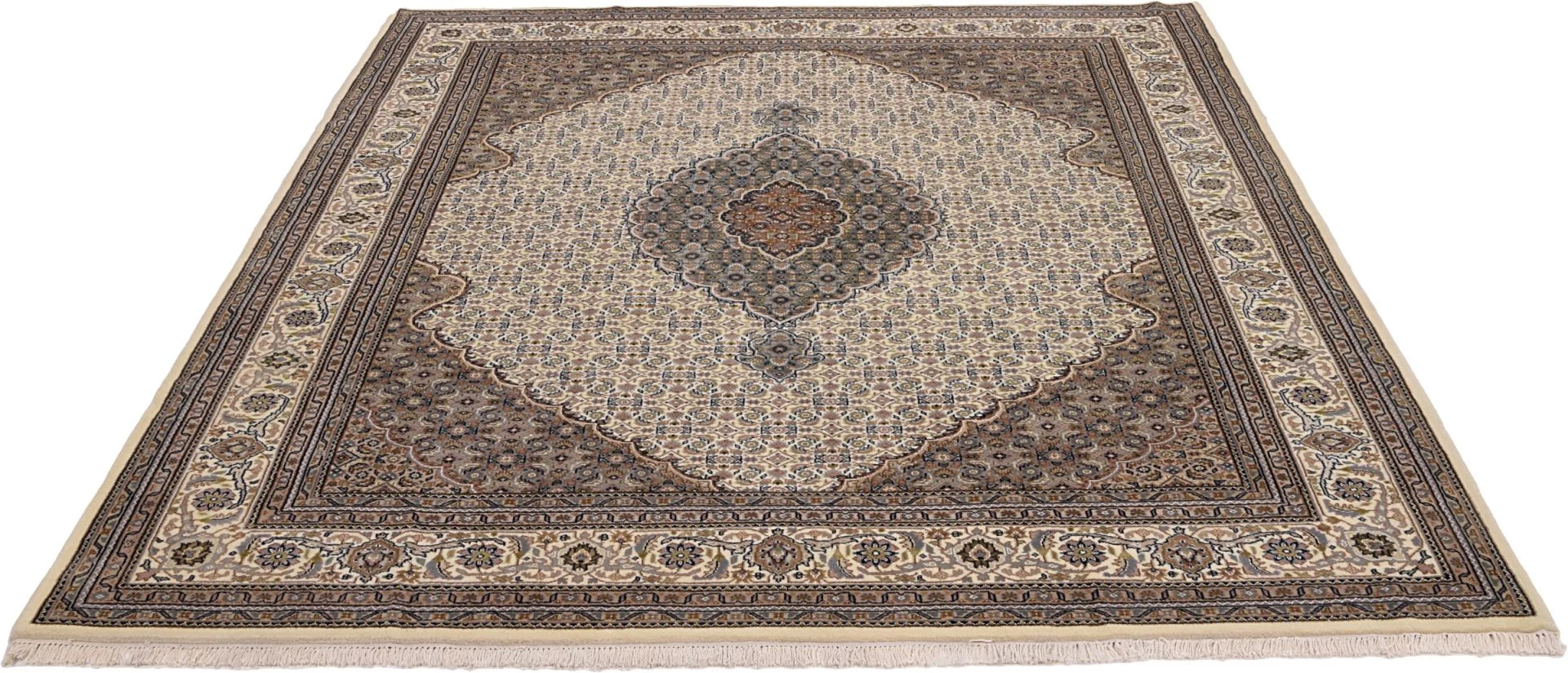 Handgeknüpfter Täbriz Orientteppich 251 × 296 cm