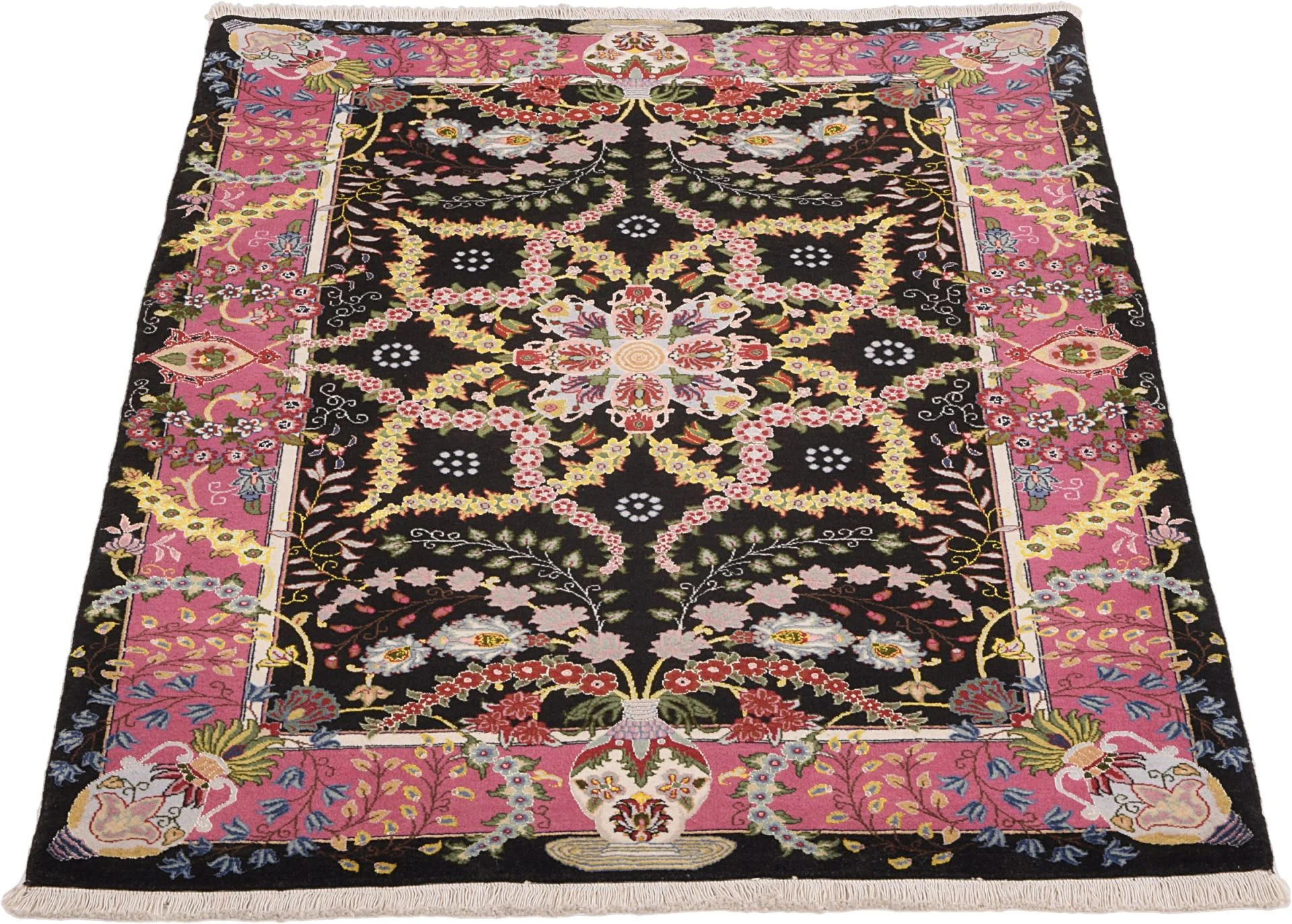 Handgeknüpfter Täbriz Perserteppich, 104 × 146 cm, Wolle
