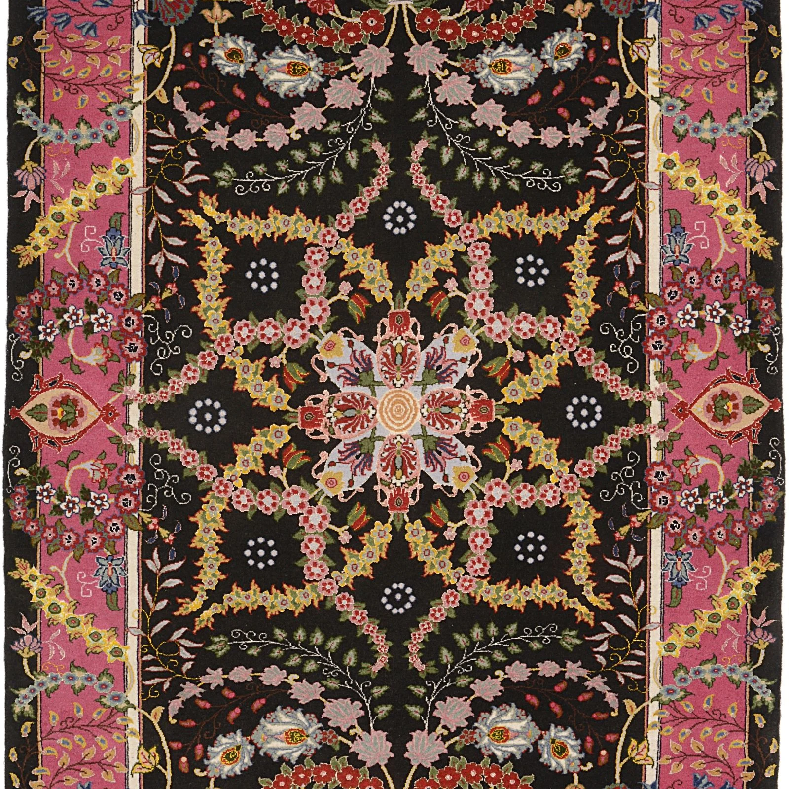 Handgeknüpfter Täbriz Perserteppich, 104 × 146 cm, Wolle