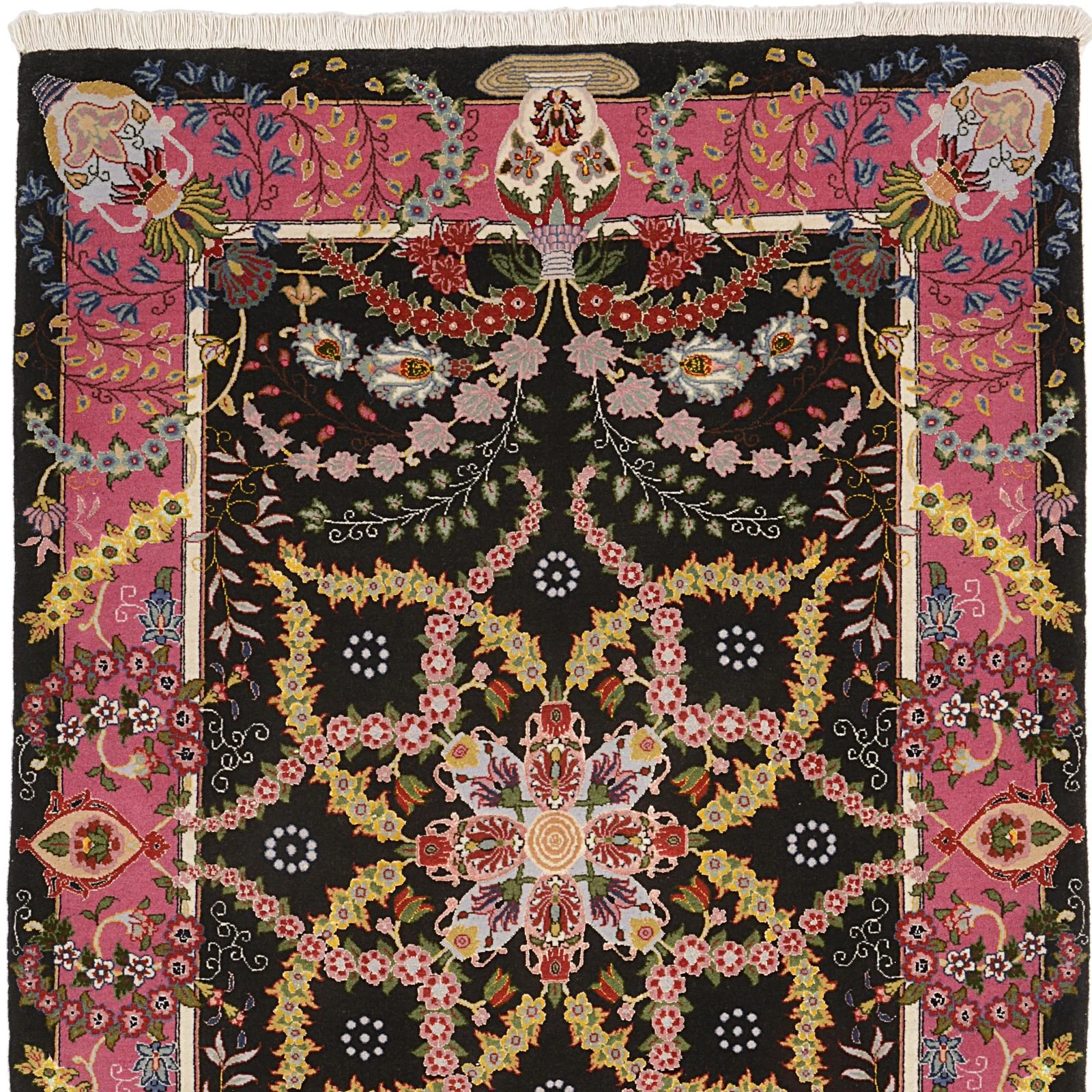 Handgeknüpfter Täbriz Perserteppich, 104 × 146 cm, Wolle