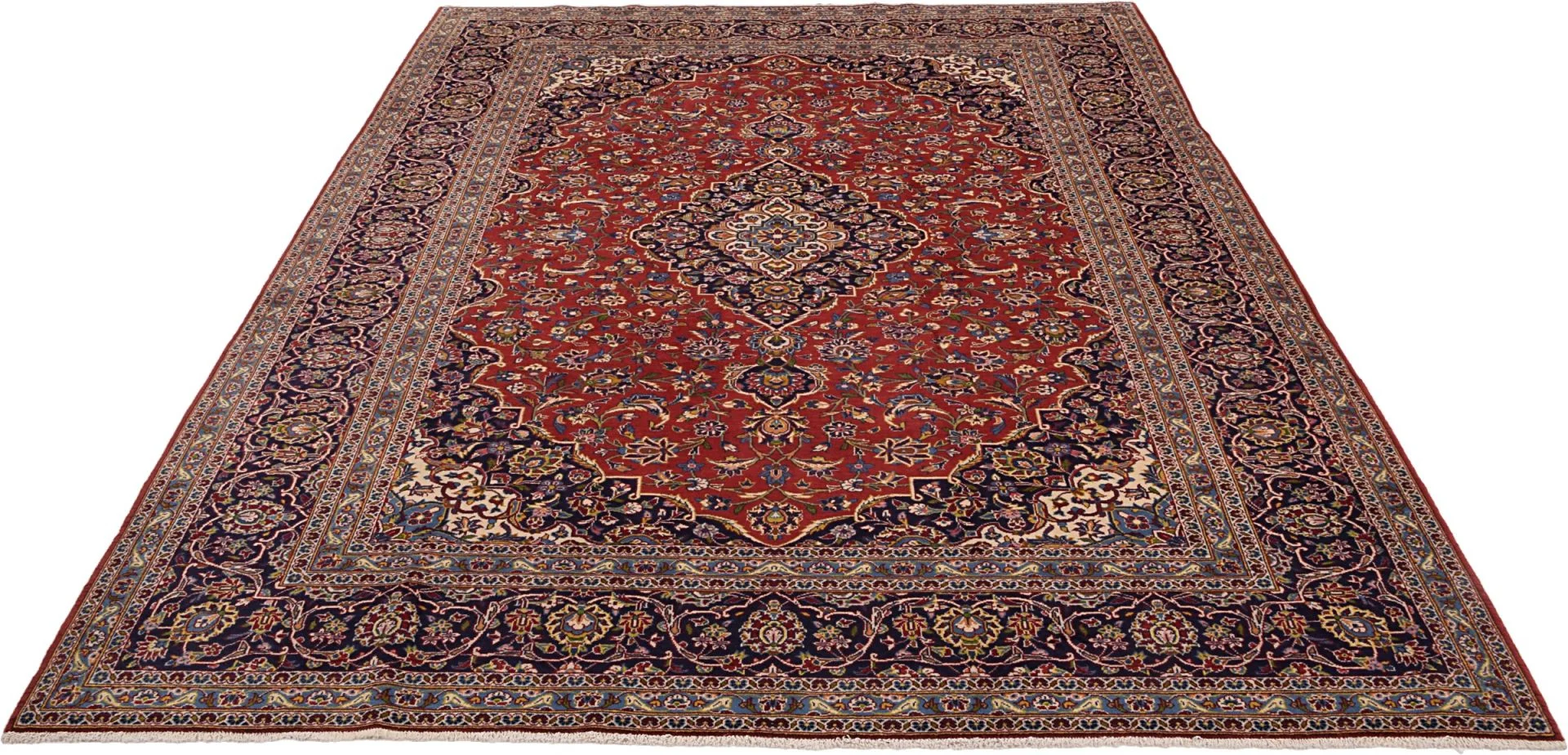 Kashan Perserteppich aus Iran, 262 × 370 cm