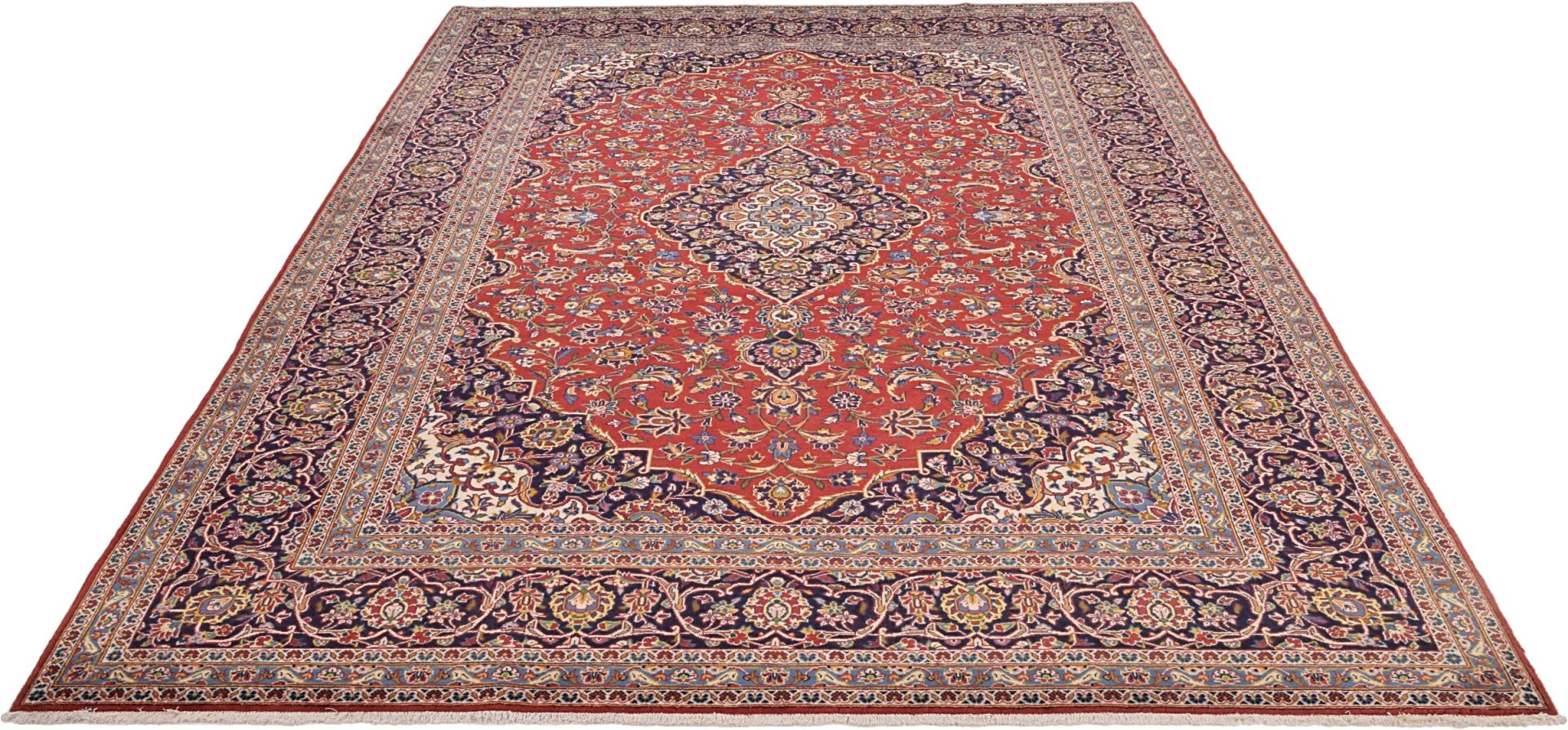 Kashan Perserteppich aus Iran, 262 × 370 cm