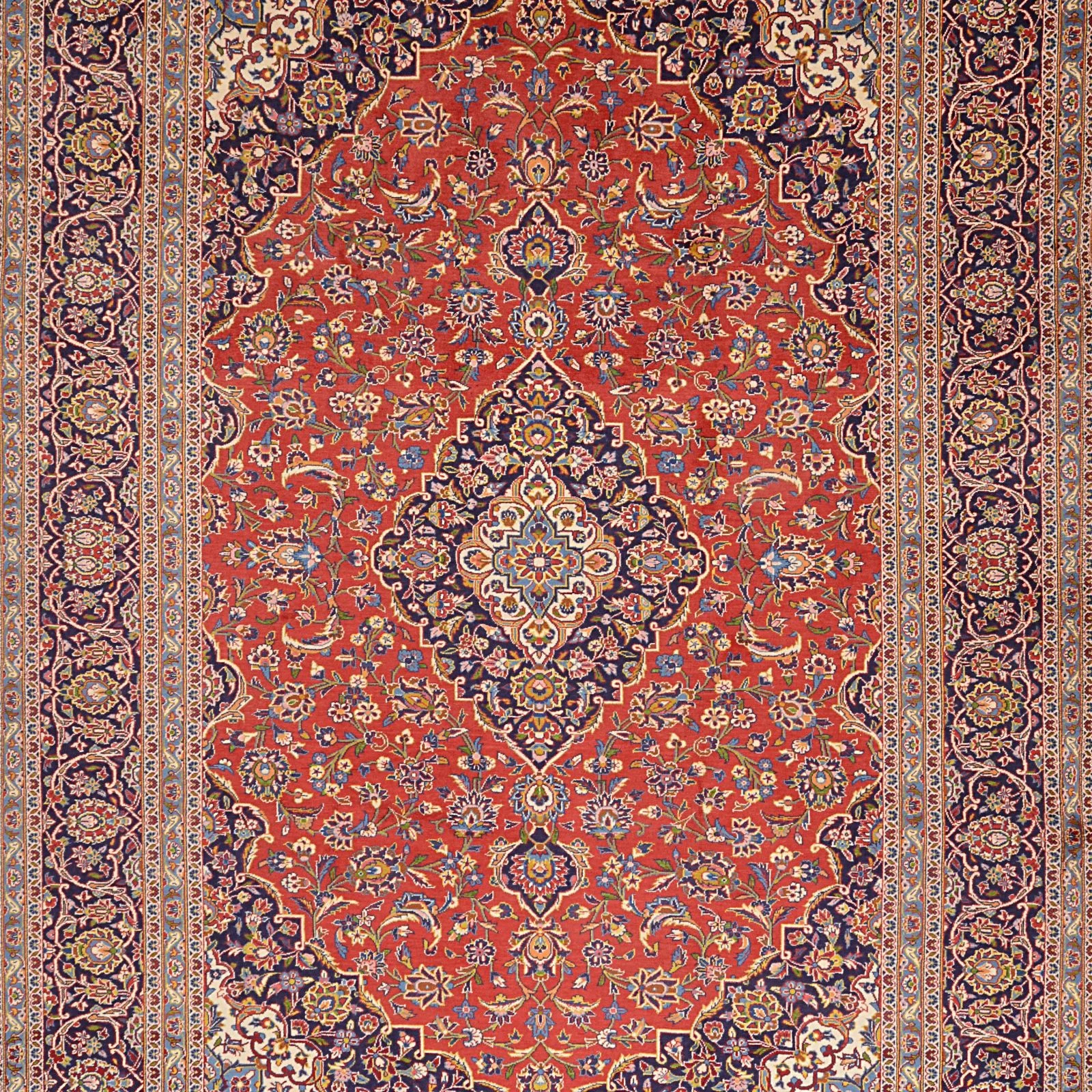 Kashan Perserteppich aus Iran, 262 × 370 cm