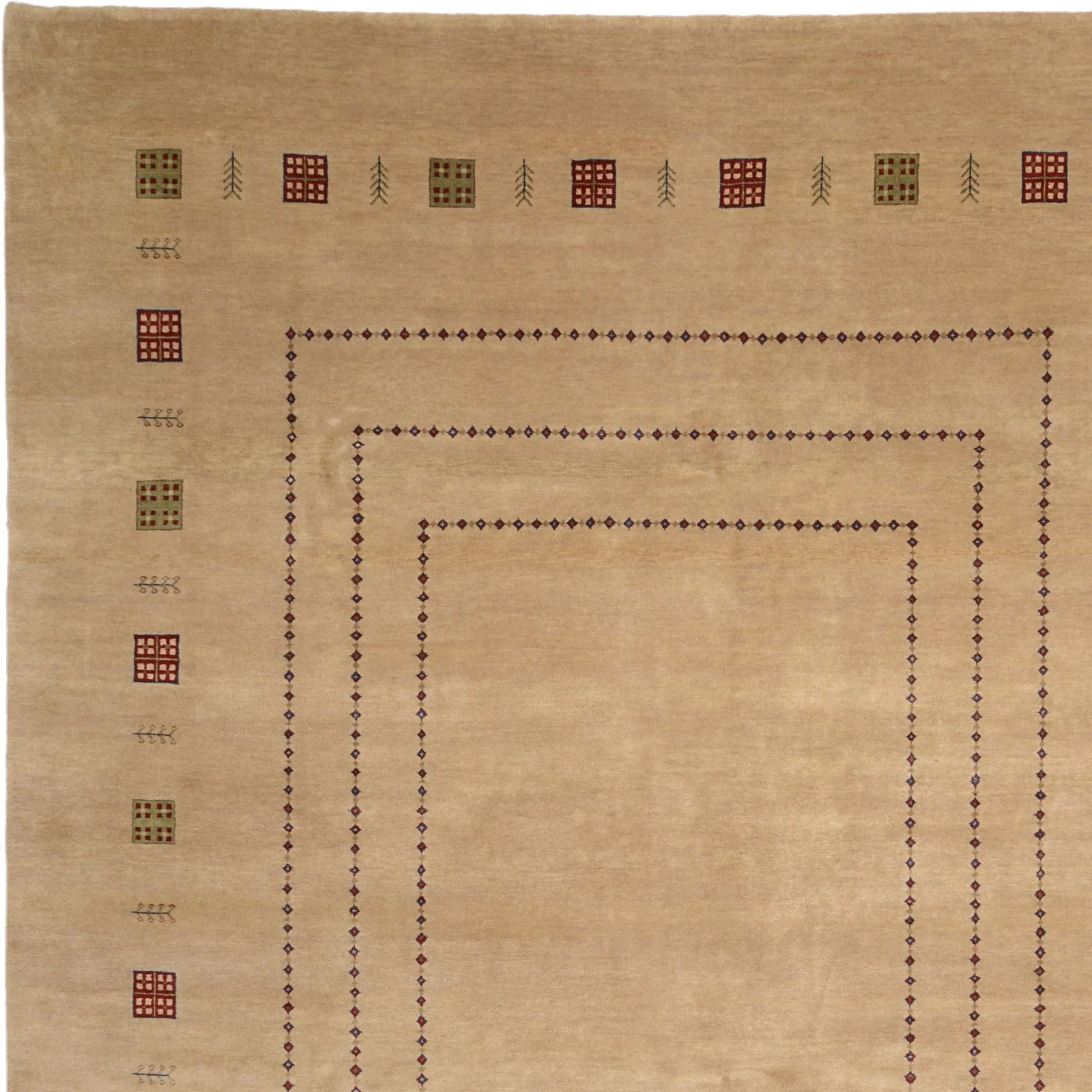 Loribaft Orientteppich 240 × 290 cm aus Wolle, handgeknüpft