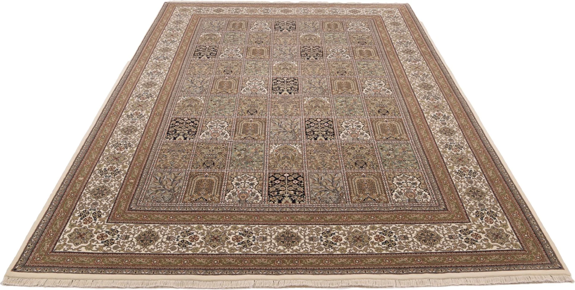 Handgeknüpfter Ghom Orientteppich 246 × 353 cm