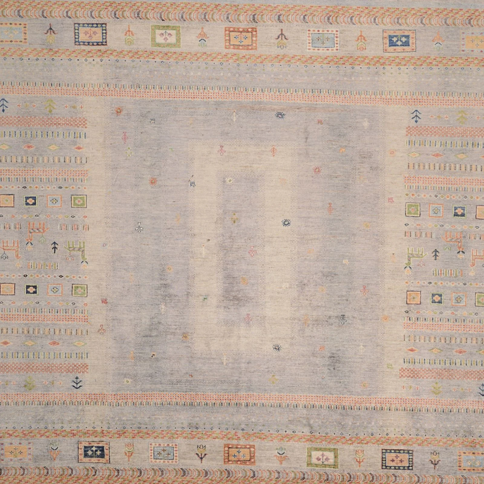 Handgeknüpfter Samarkand Orientteppich, 247 × 296 cm, Wolle