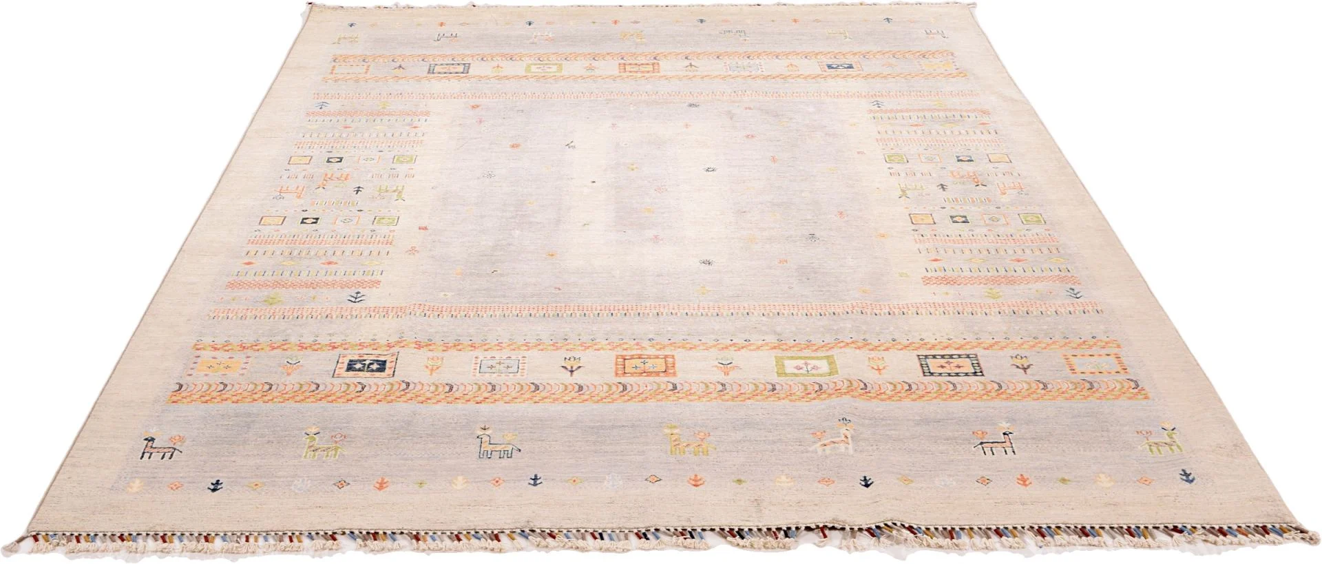 Handgeknüpfter Samarkand Orientteppich, 247 × 296 cm, Wolle