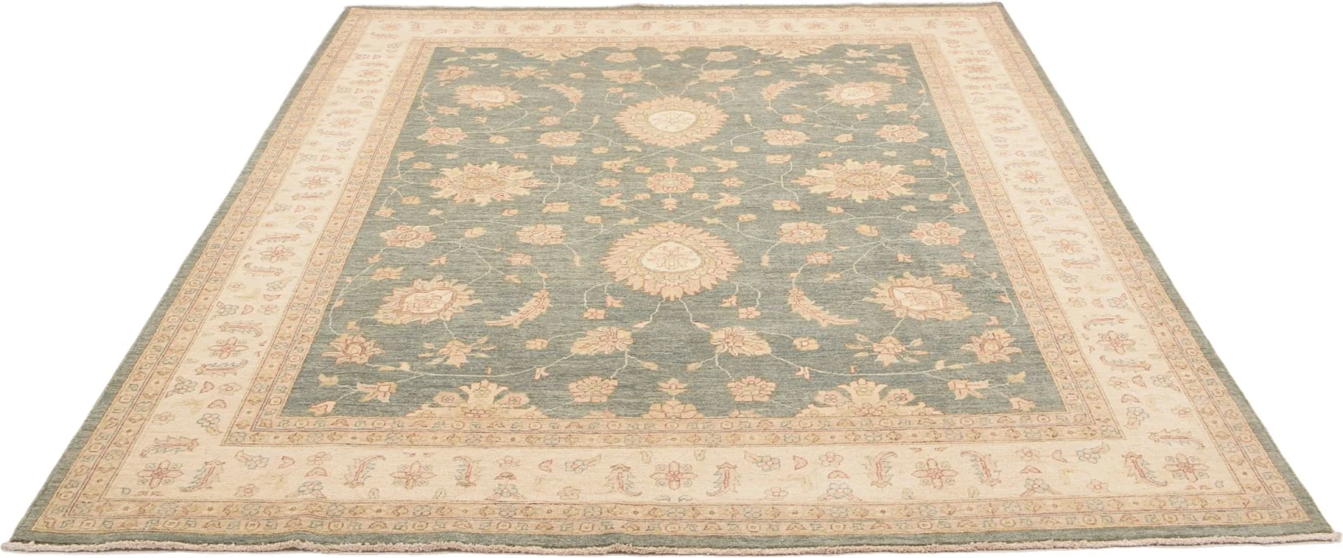 Ziegler Orientteppich 246 × 295 cm aus Wolle, handgeknüpft