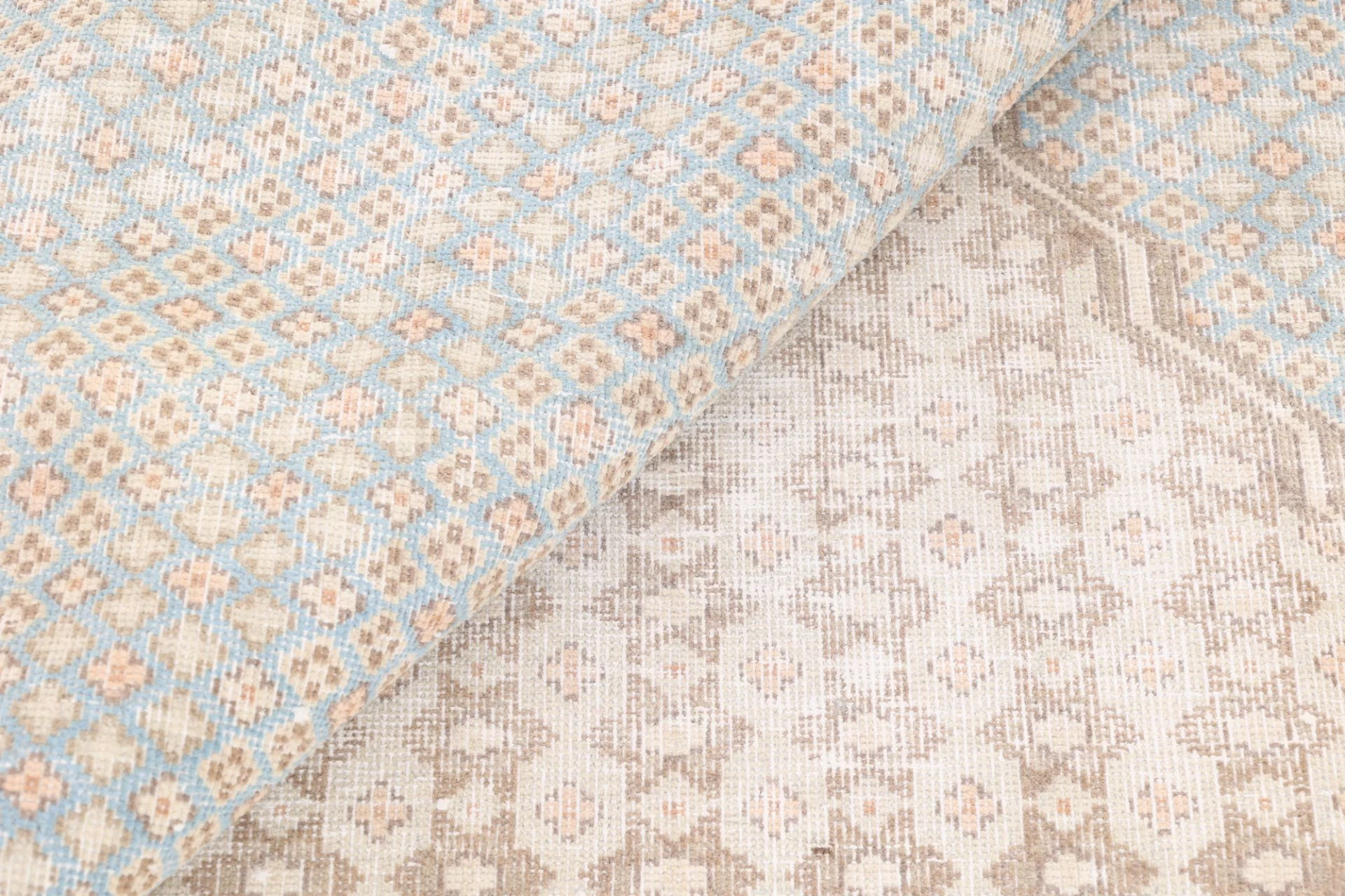 perserteppich-vintage-229-x-320-cm-schurwolle-handgeknupft-beige-7 Handgeknüpfter Perserteppich 229 × 320 cm