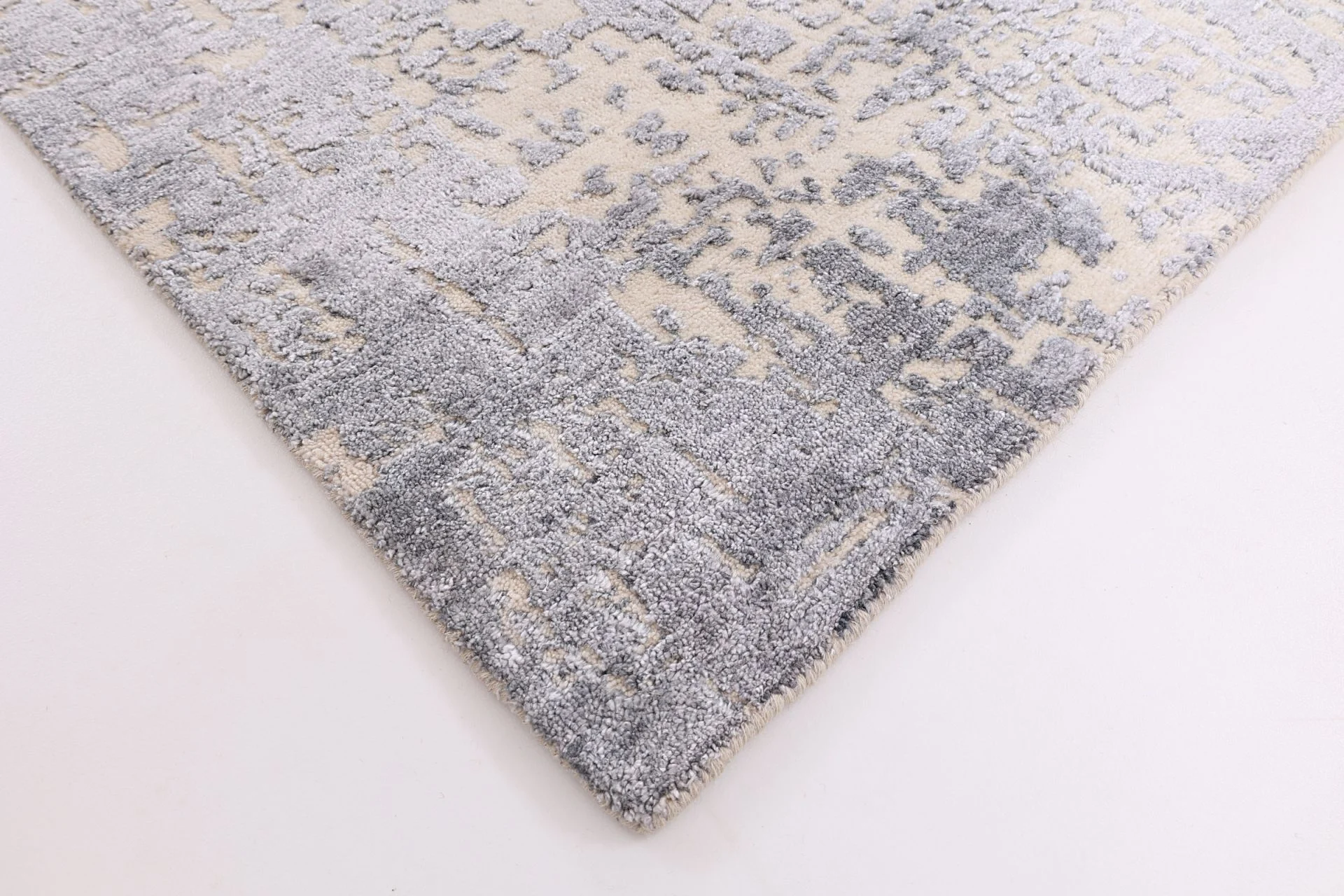 Handgeknüpfter Orientteppich, 241 × 302 cm, Wolle & Seide