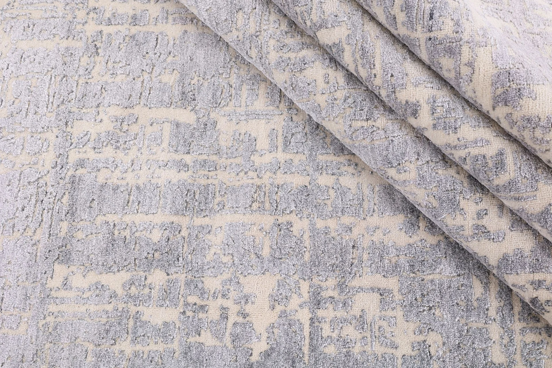 Handgeknüpfter Orientteppich, 241 × 302 cm, Wolle & Seide