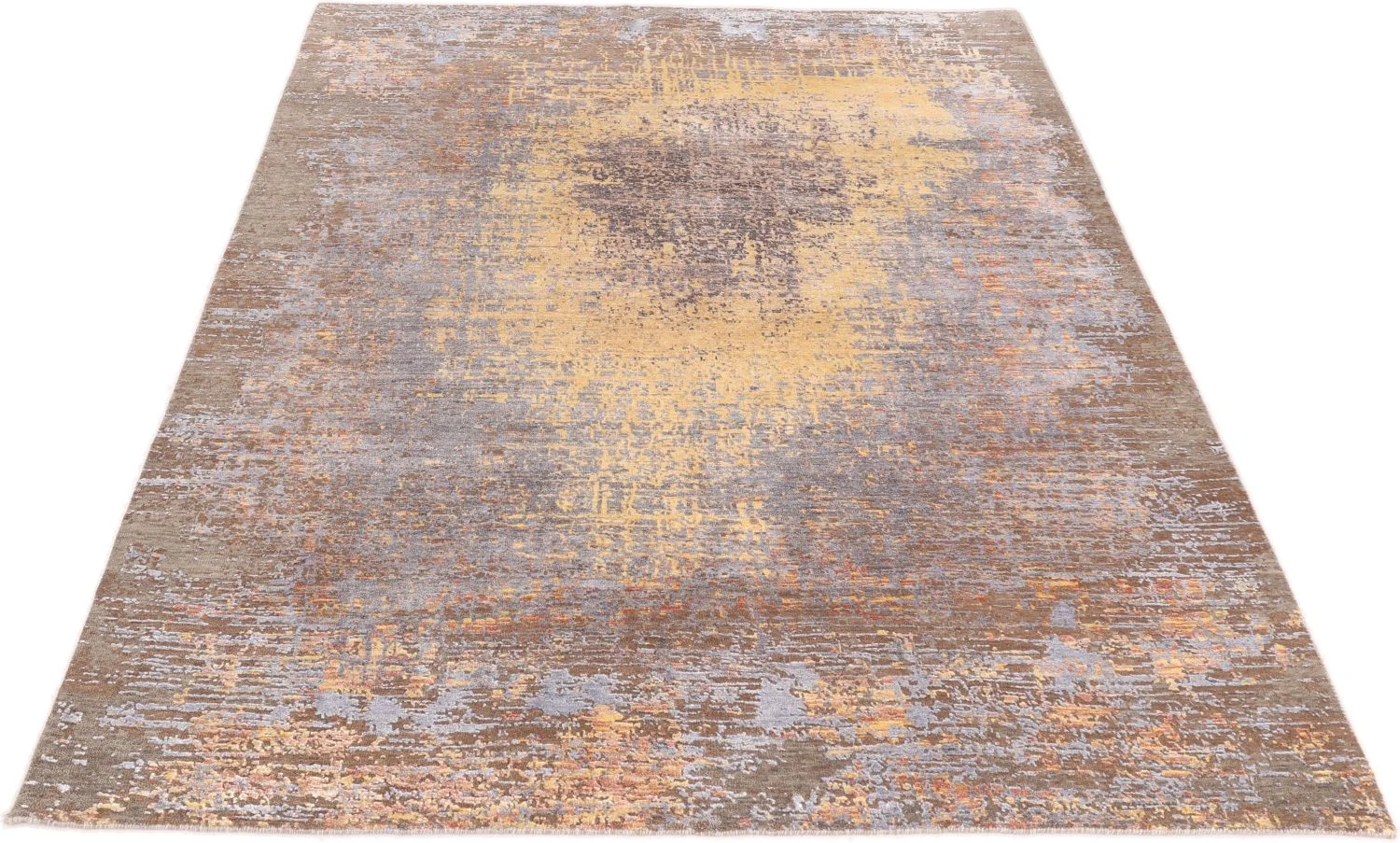 orientteppich-asman-174-x-240-cm-schurwolle-seide-handgeknupft-1 Handgeknüpfter Orientteppich 174 × 240 cm
