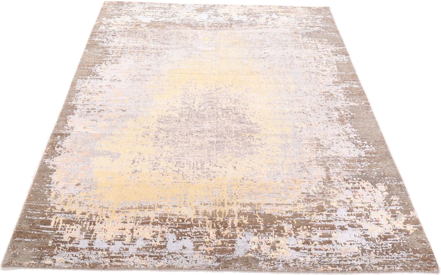orientteppich-asman-174-x-240-cm-schurwolle-seide-handgeknupft-2 Handgeknüpfter Orientteppich 174 × 240 cm