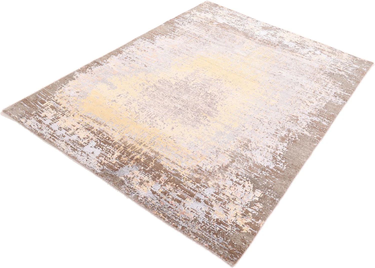 orientteppich-asman-174-x-240-cm-schurwolle-seide-handgeknupft-3 Handgeknüpfter Orientteppich 174 × 240 cm