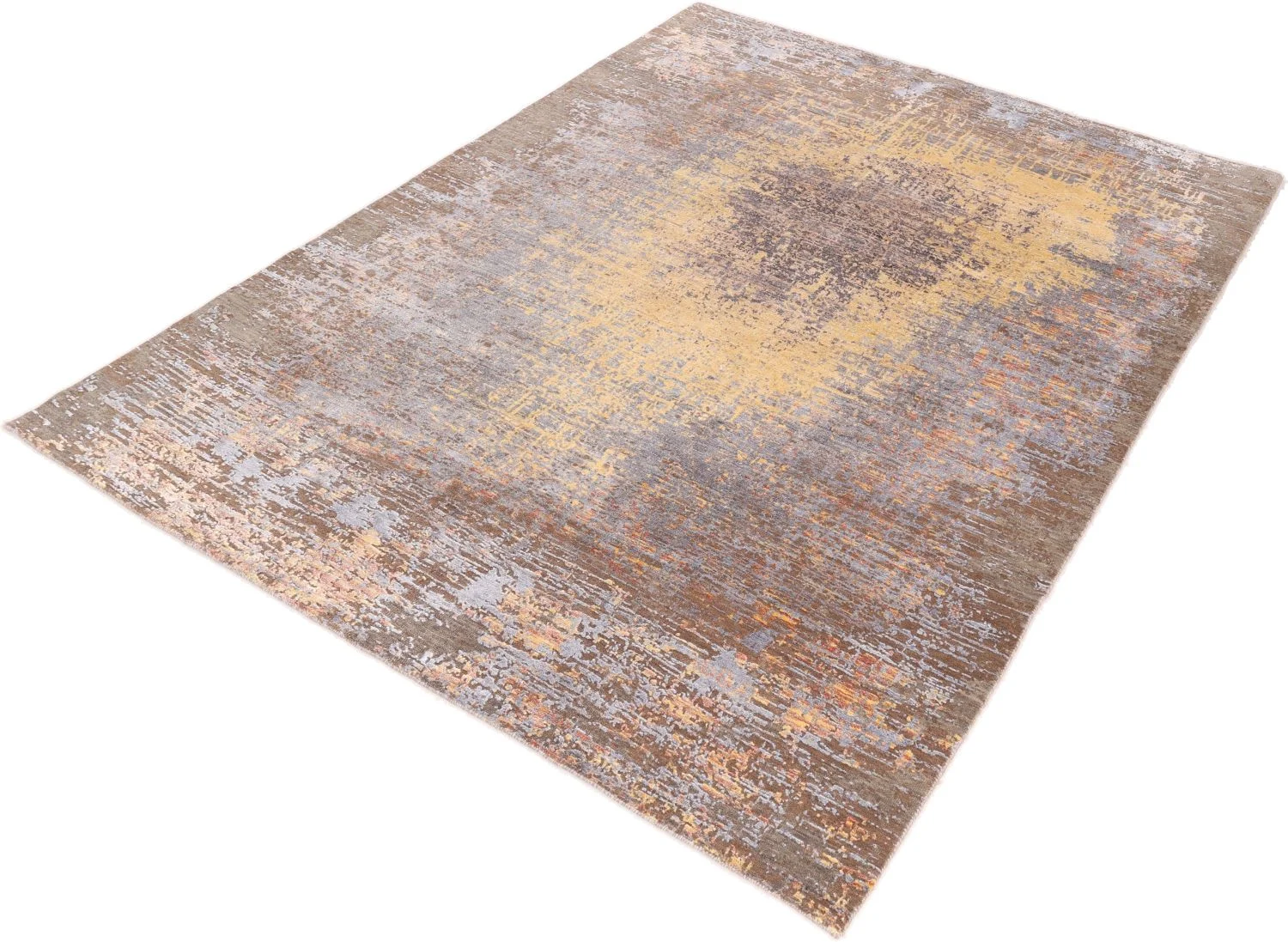 orientteppich-asman-174-x-240-cm-schurwolle-seide-handgeknupft-4 Handgeknüpfter Orientteppich 174 × 240 cm