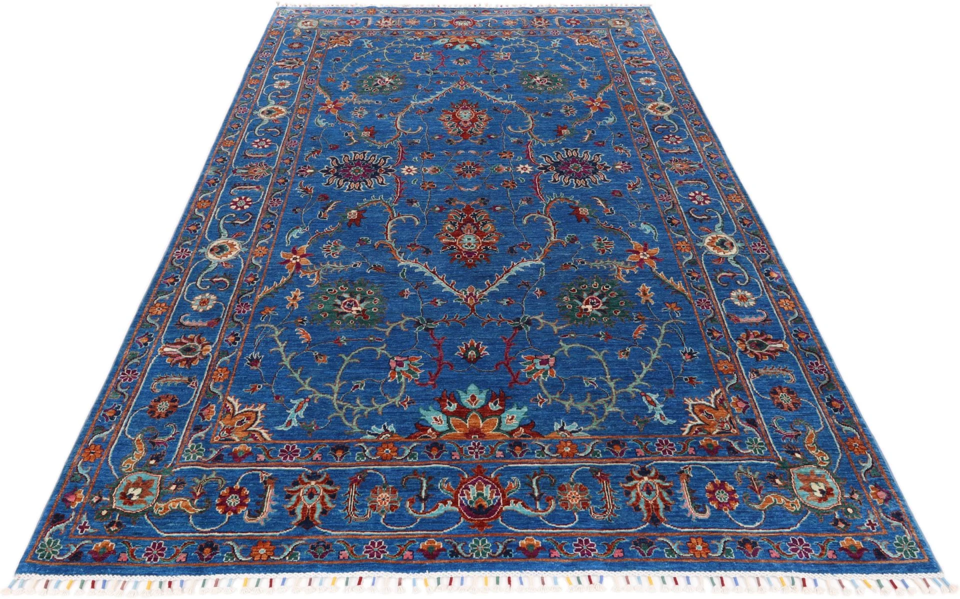 Handgeknüpfter Samarkand Orientteppich, 202 × 322 cm, Wolle
