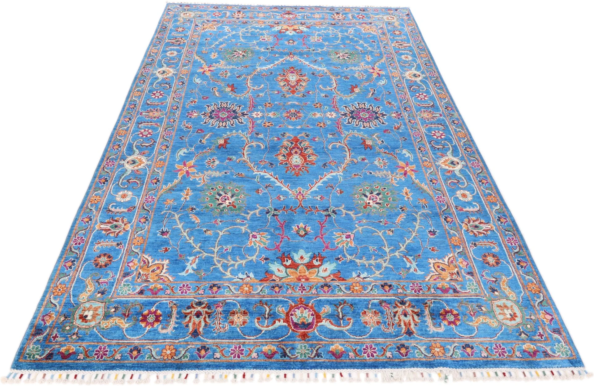Handgeknüpfter Samarkand Orientteppich, 202 × 322 cm, Wolle