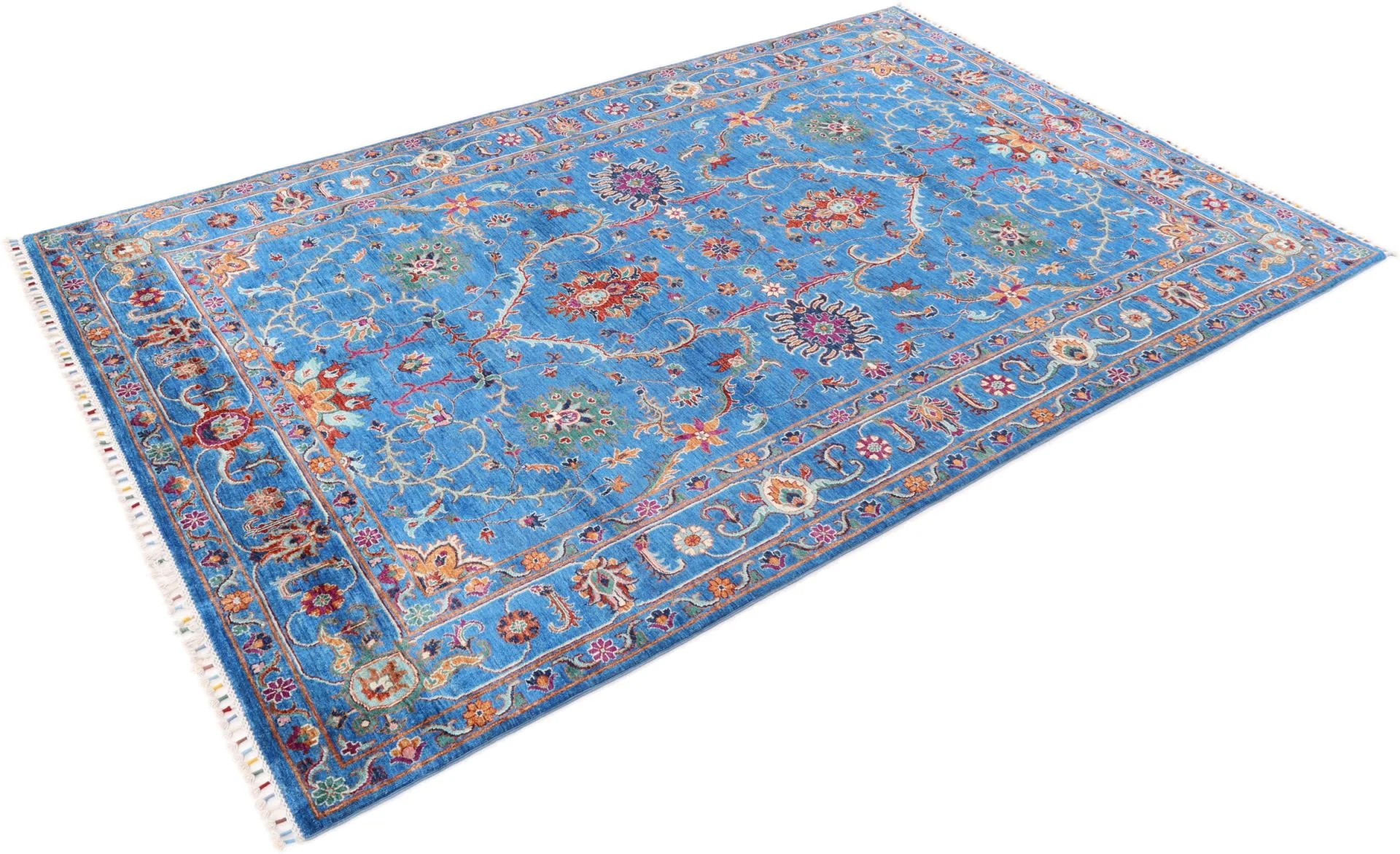 Handgeknüpfter Samarkand Orientteppich, 202 × 322 cm, Wolle