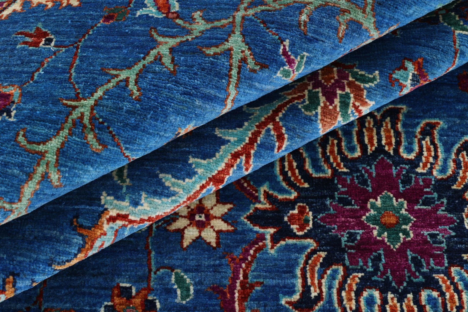 Handgeknüpfter Samarkand Orientteppich, 202 × 322 cm, Wolle