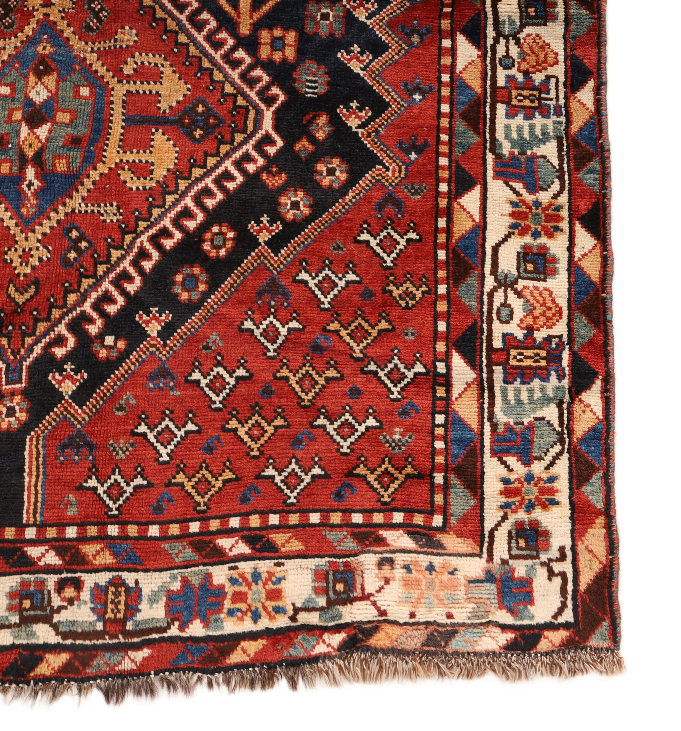 Qashqai Perserteppich 250 × 137 cm aus Wolle, handgeknüpft