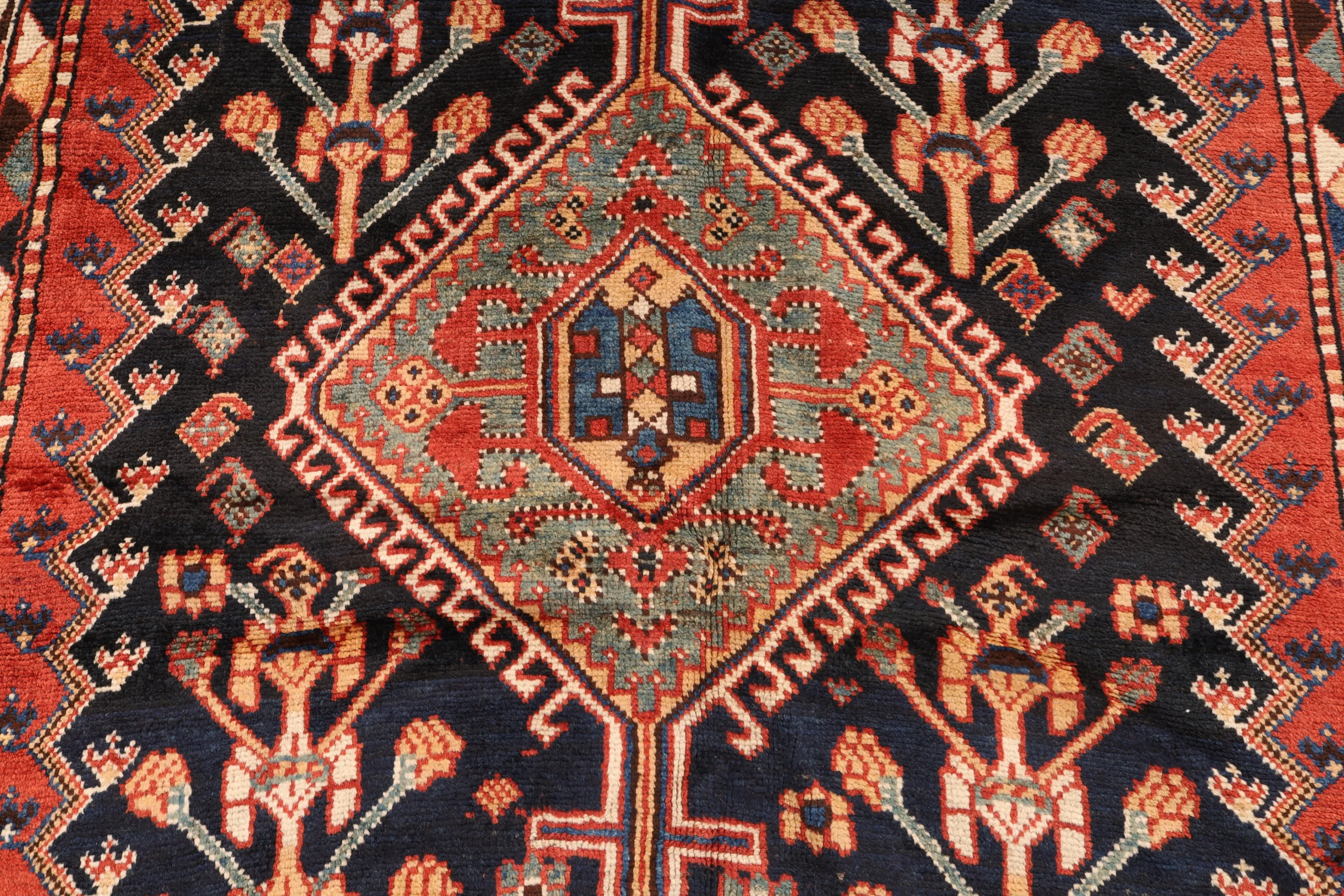 Qashqai Perserteppich 250 × 137 cm aus Wolle, handgeknüpft