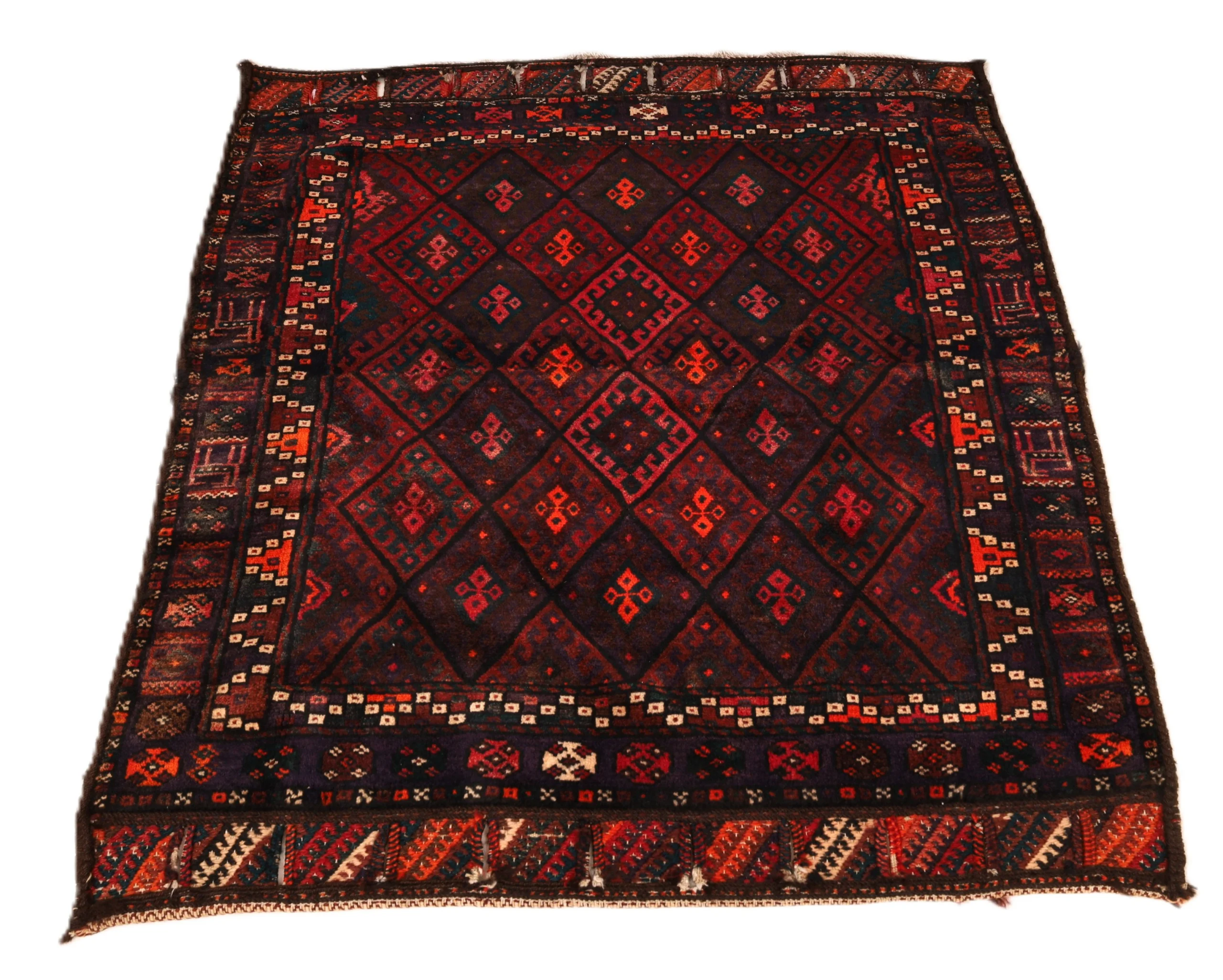 Perserteppich 105 × 102 cm aus Wolle, handgeknüpft