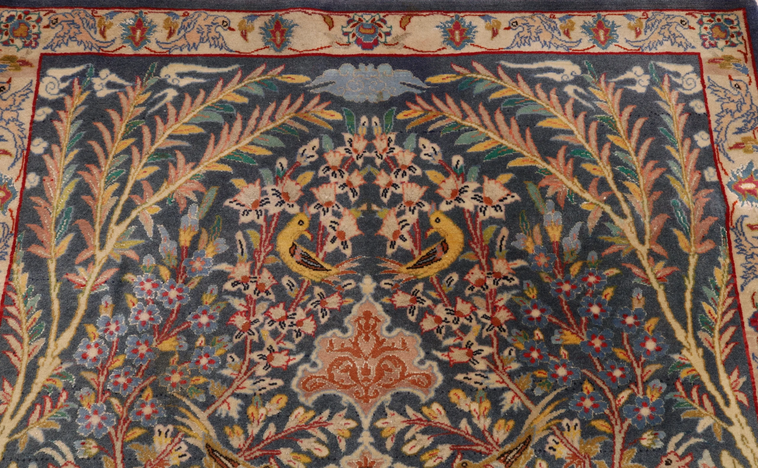 Handgeknüpfter Isfahan Perserteppich 92 × 70 cm
