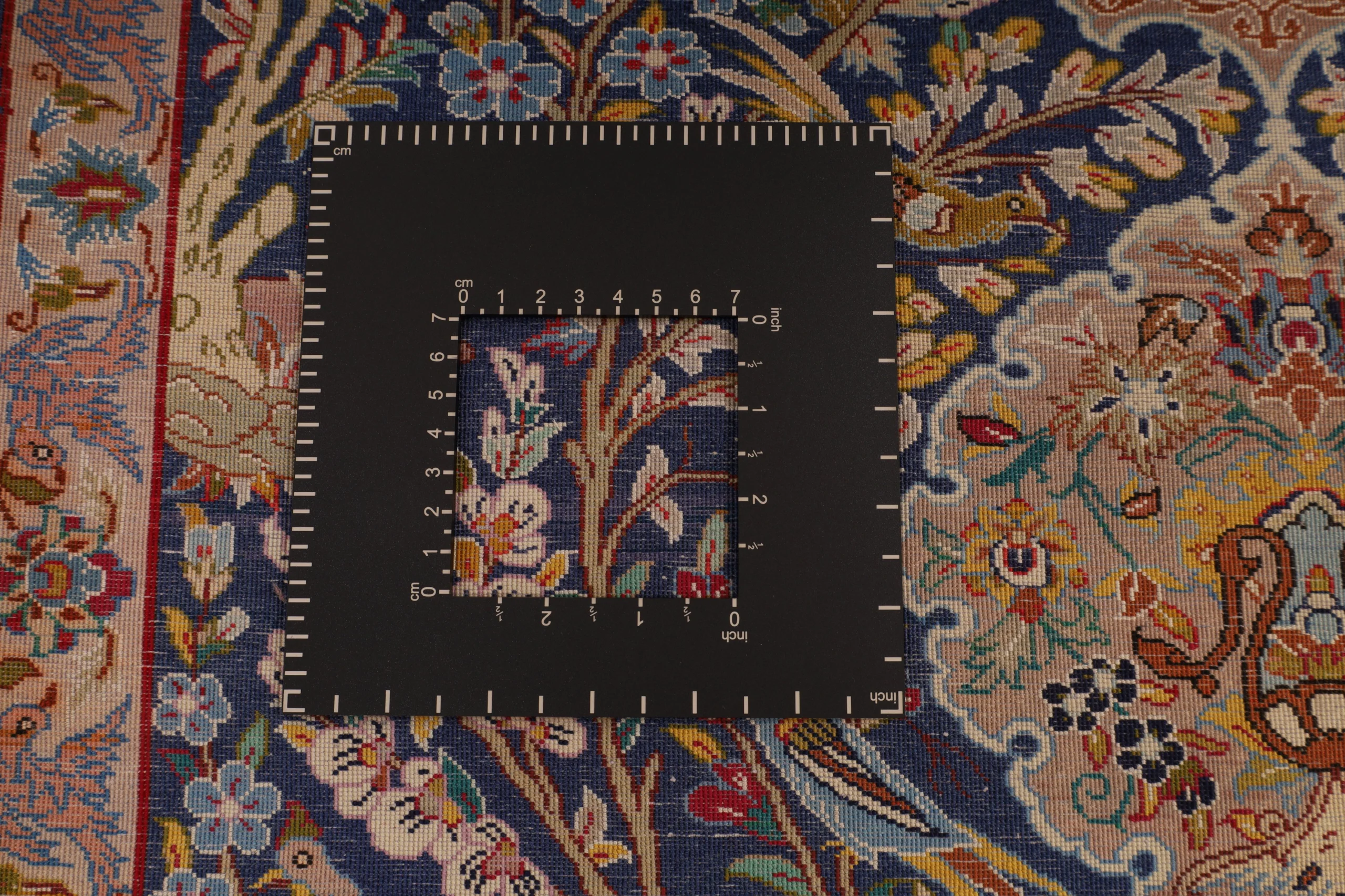 Handgeknüpfter Isfahan Perserteppich 92 × 70 cm