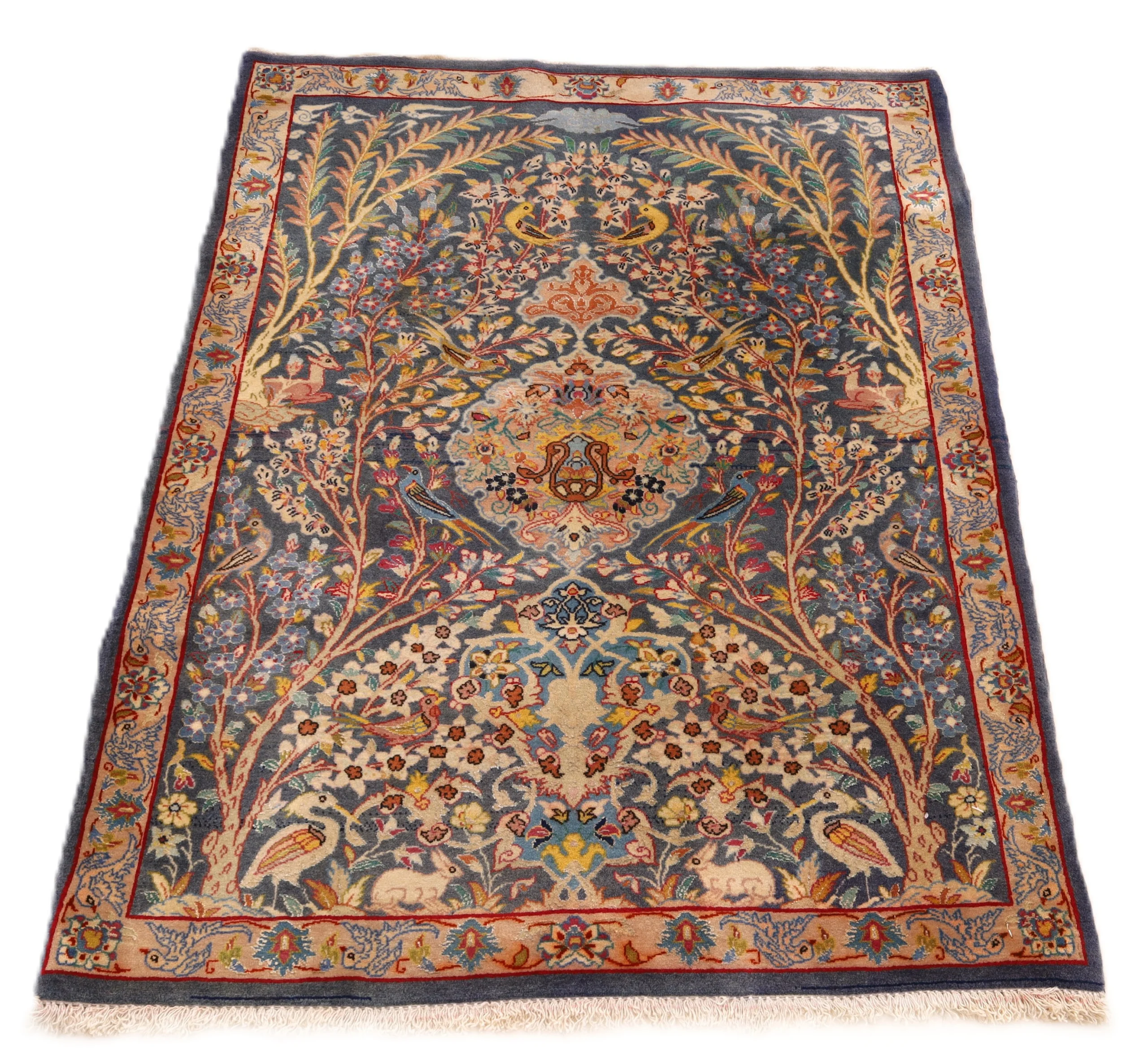 Handgeknüpfter Isfahan Perserteppich 92 × 70 cm